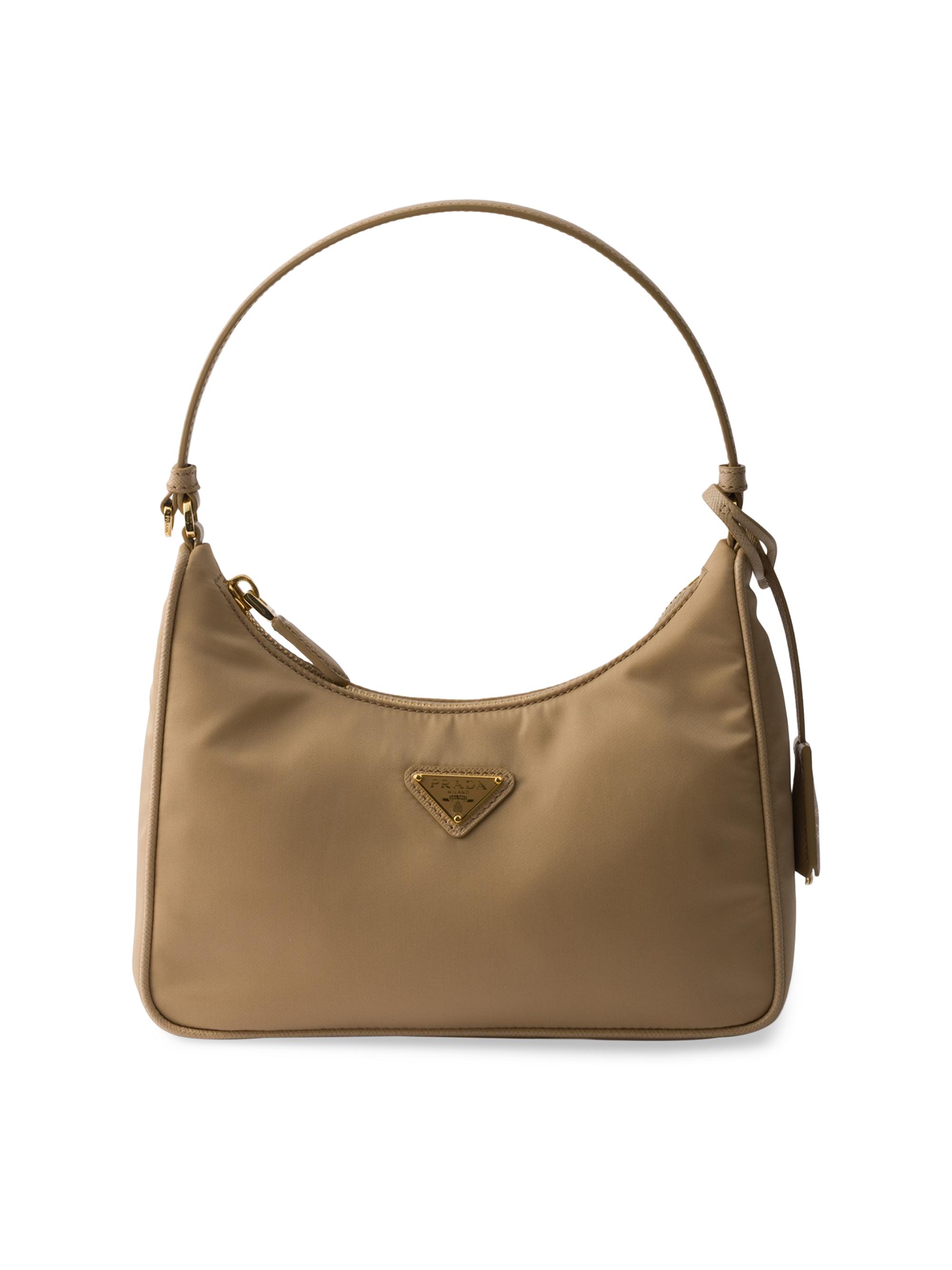 Prada Women's Re-Edition 2005 Re-Nylon and Saffiano Mini Shoulder Bag - Light Brown