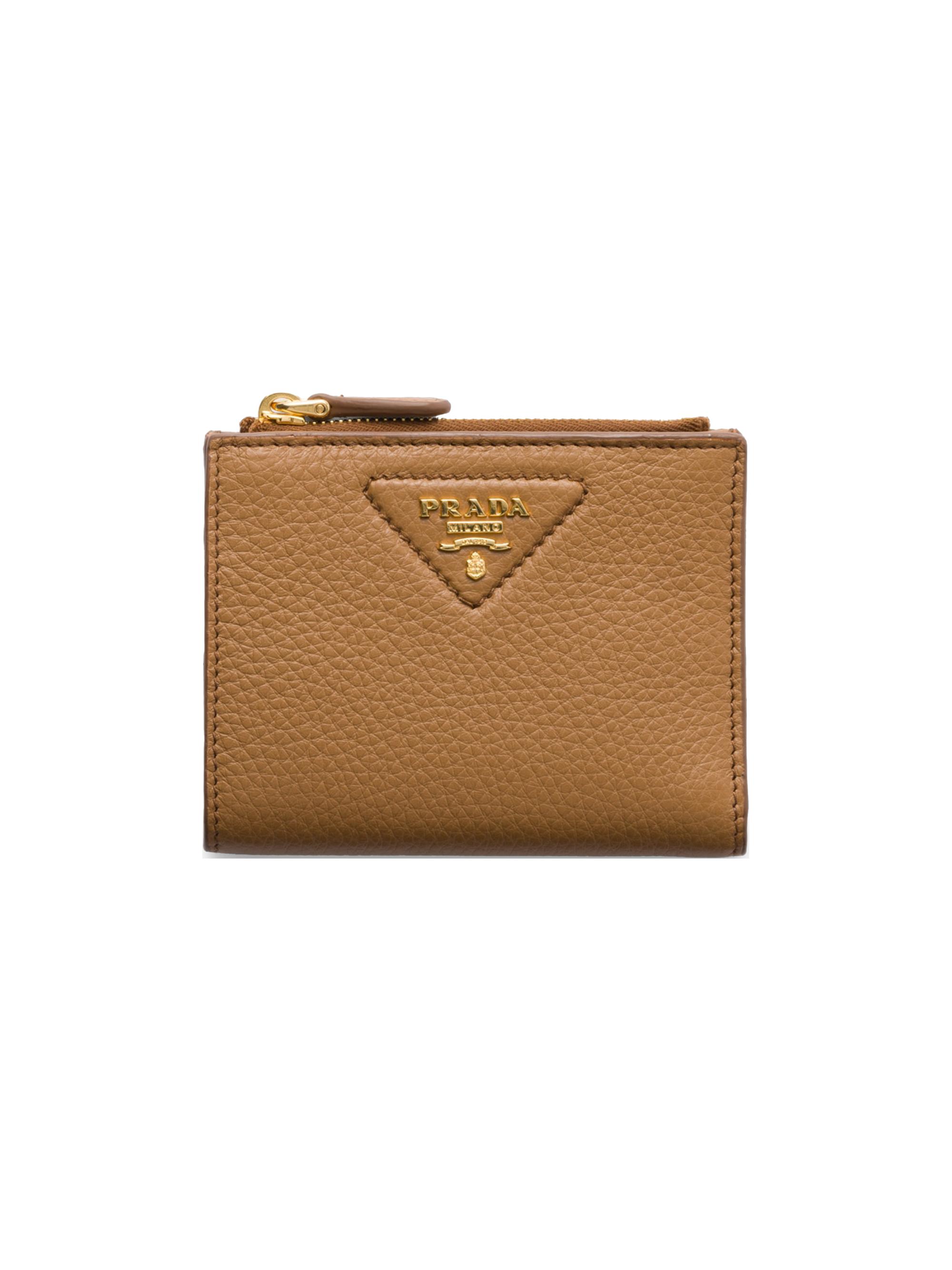 Prada Small Saffiano and Smooth Leather Wallet | Saks Fifth Avenue