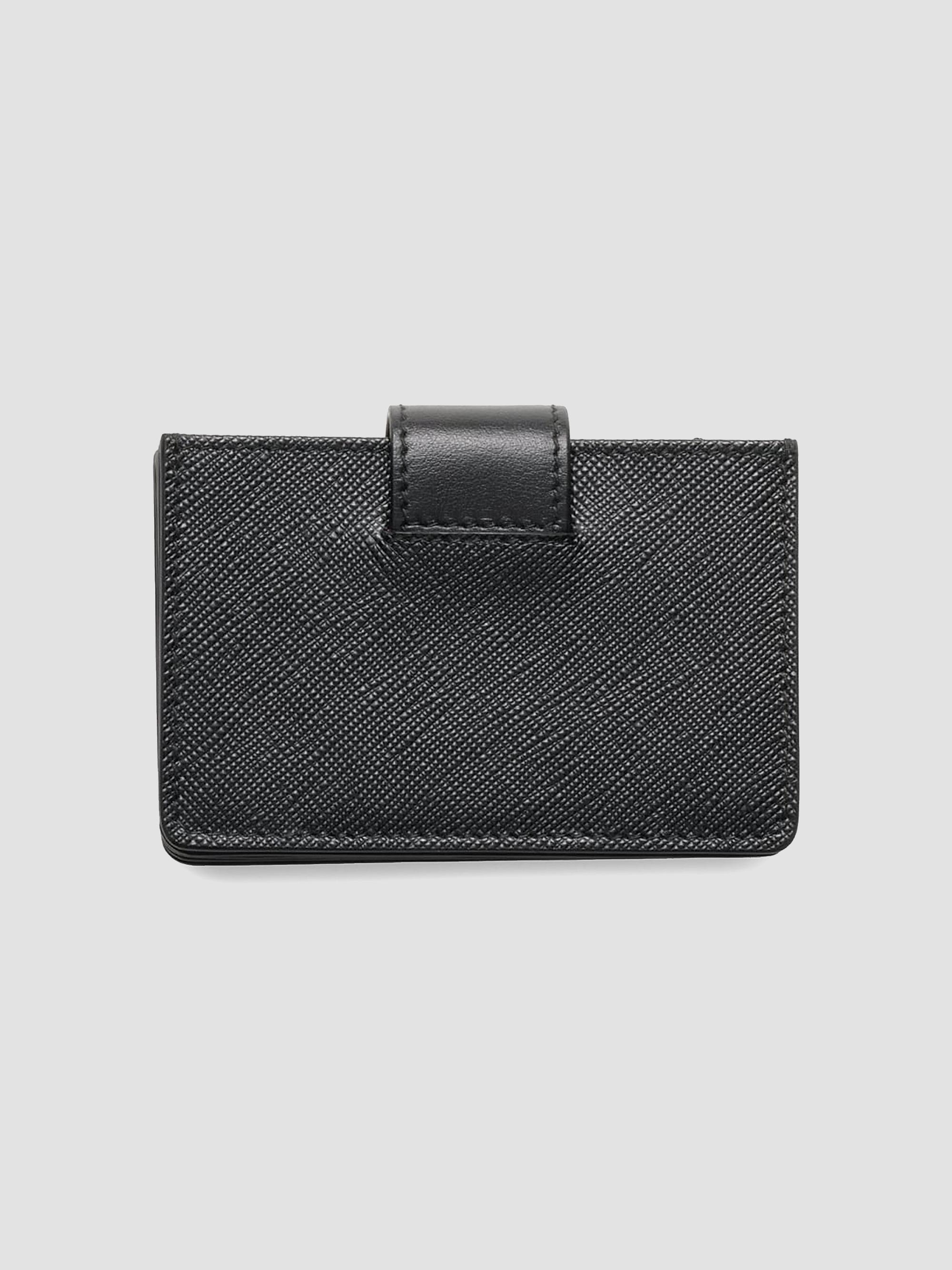   サフィアーノカードアンドウォレット Prada Saffiano and Smooth Leather Card Holder | Saks Fifth Avenue