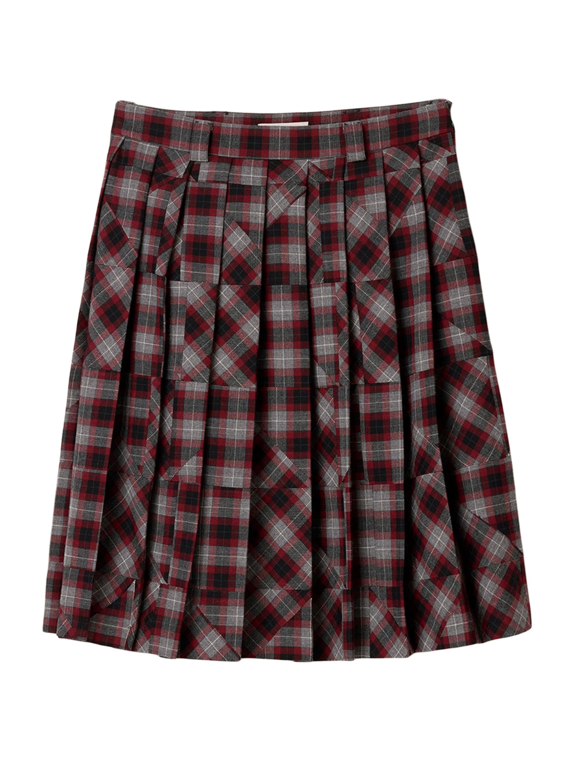Miu Miu Checked Teddy Miniskirt | Saks Fifth Avenue