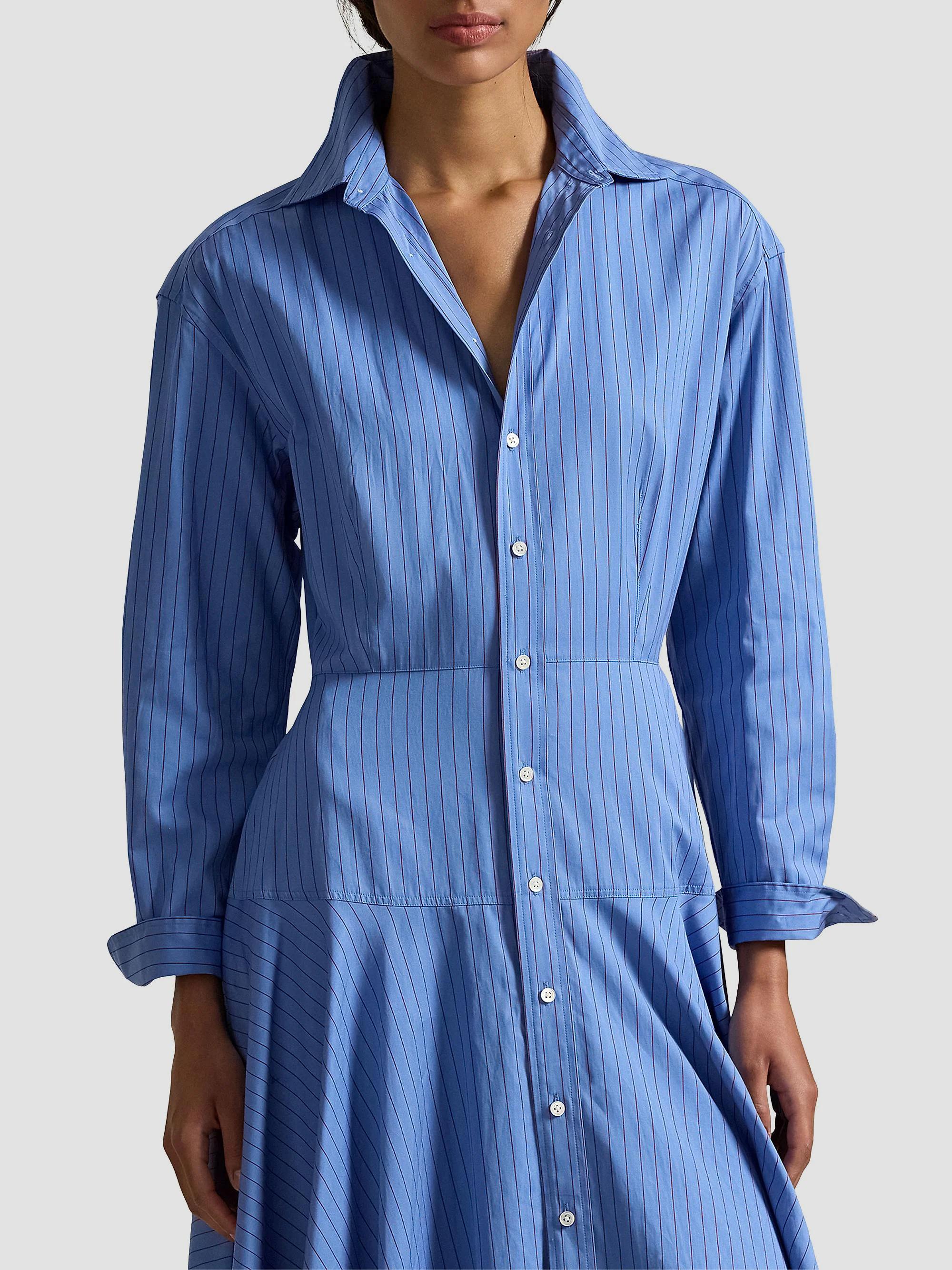 Polo Ralph Lauren Verity Striped Cotton Shirtdress | Saks Fifth Avenue