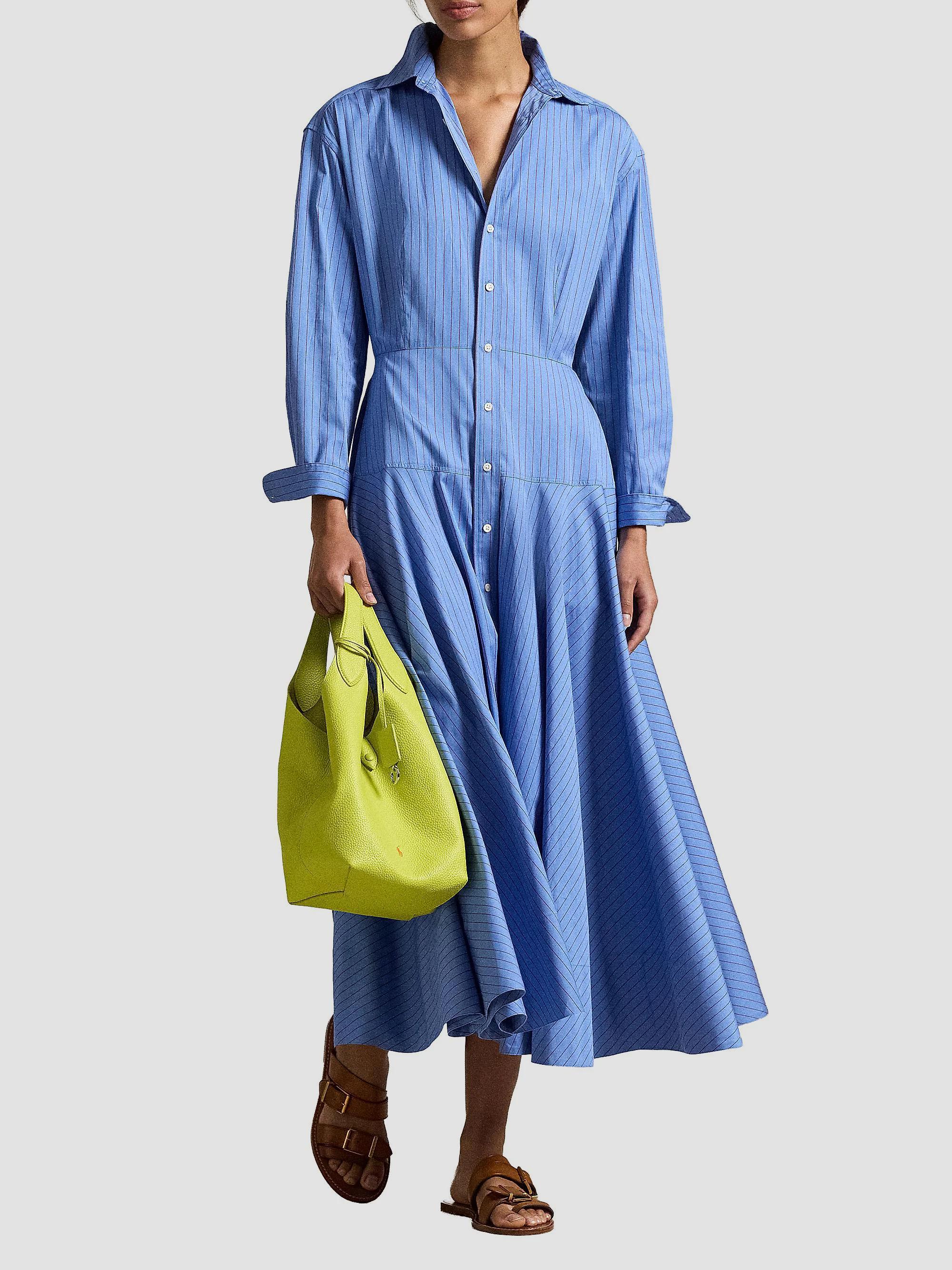 Polo Ralph Lauren Verity Striped Cotton Shirtdress | Saks Fifth Avenue