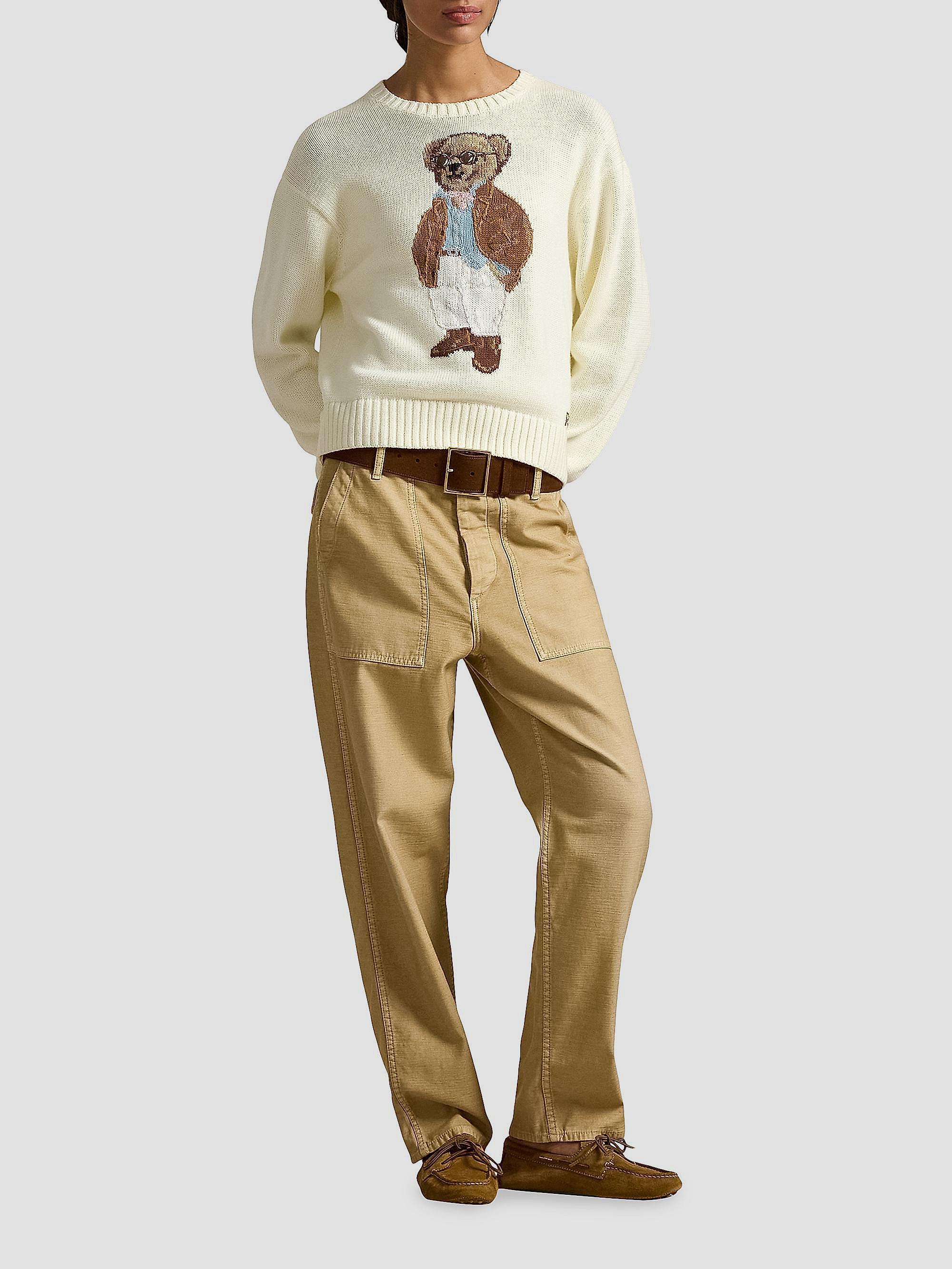 Polo Ralph Lauren Traveler Bear Cotton Sweater | Saks Fifth Avenue