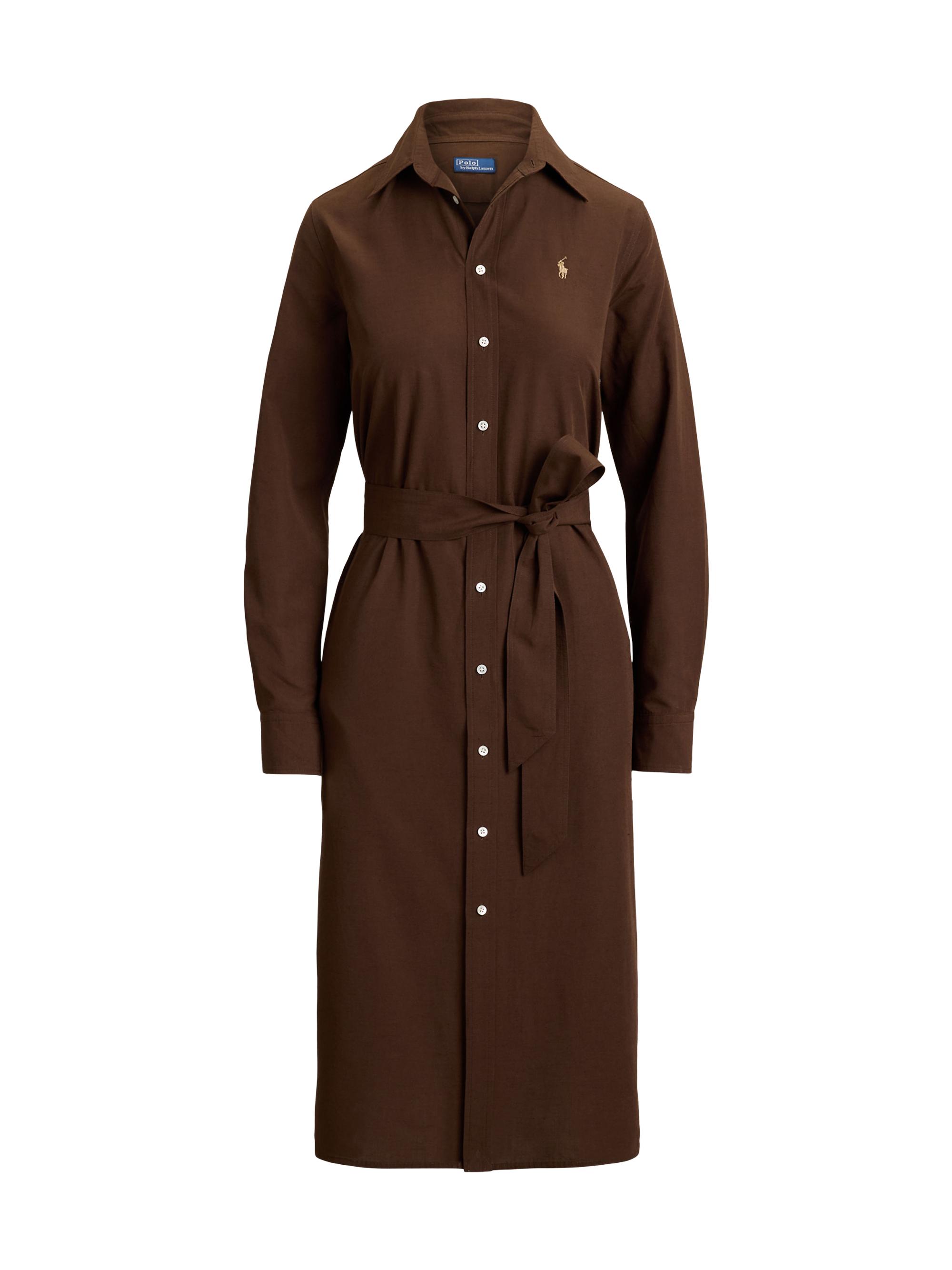 Polo Ralph Lauren Women's Kingsley Midi-Shirtdress - Dark Brown