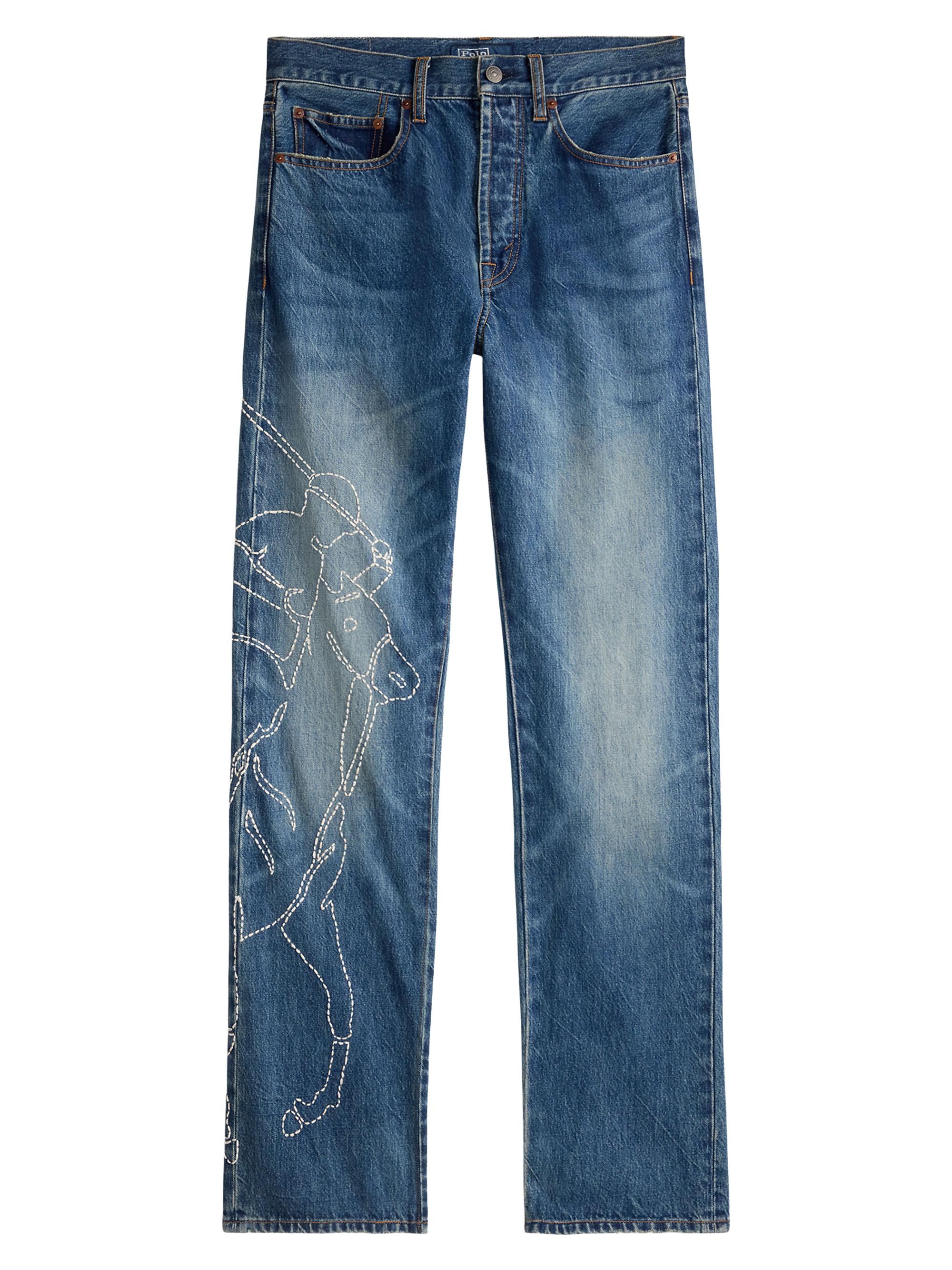 Polo Ralph Lauren High-Rise Wide-Leg Crop Jeans | Saks Fifth Avenue