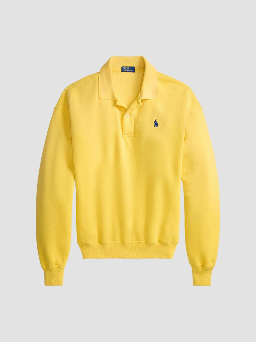 Polo by Ralph Lauren ライトイエロー スウィングトップ Polo Ralph Lauren Cotton-Blend Polo Sweatshirt | Saks Fifth Avenue