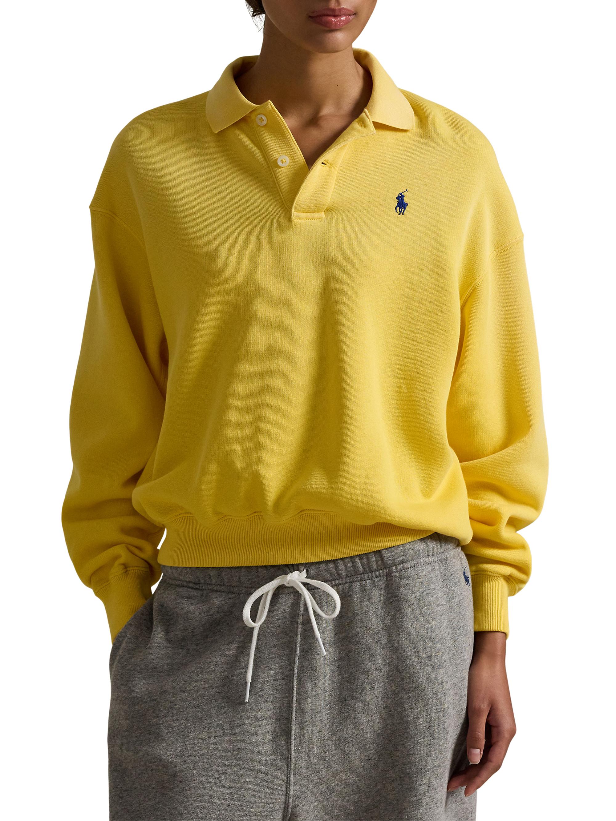 Polo Ralph Lauren Cotton-Blend Polo Sweatshirt | Saks Fifth Avenue