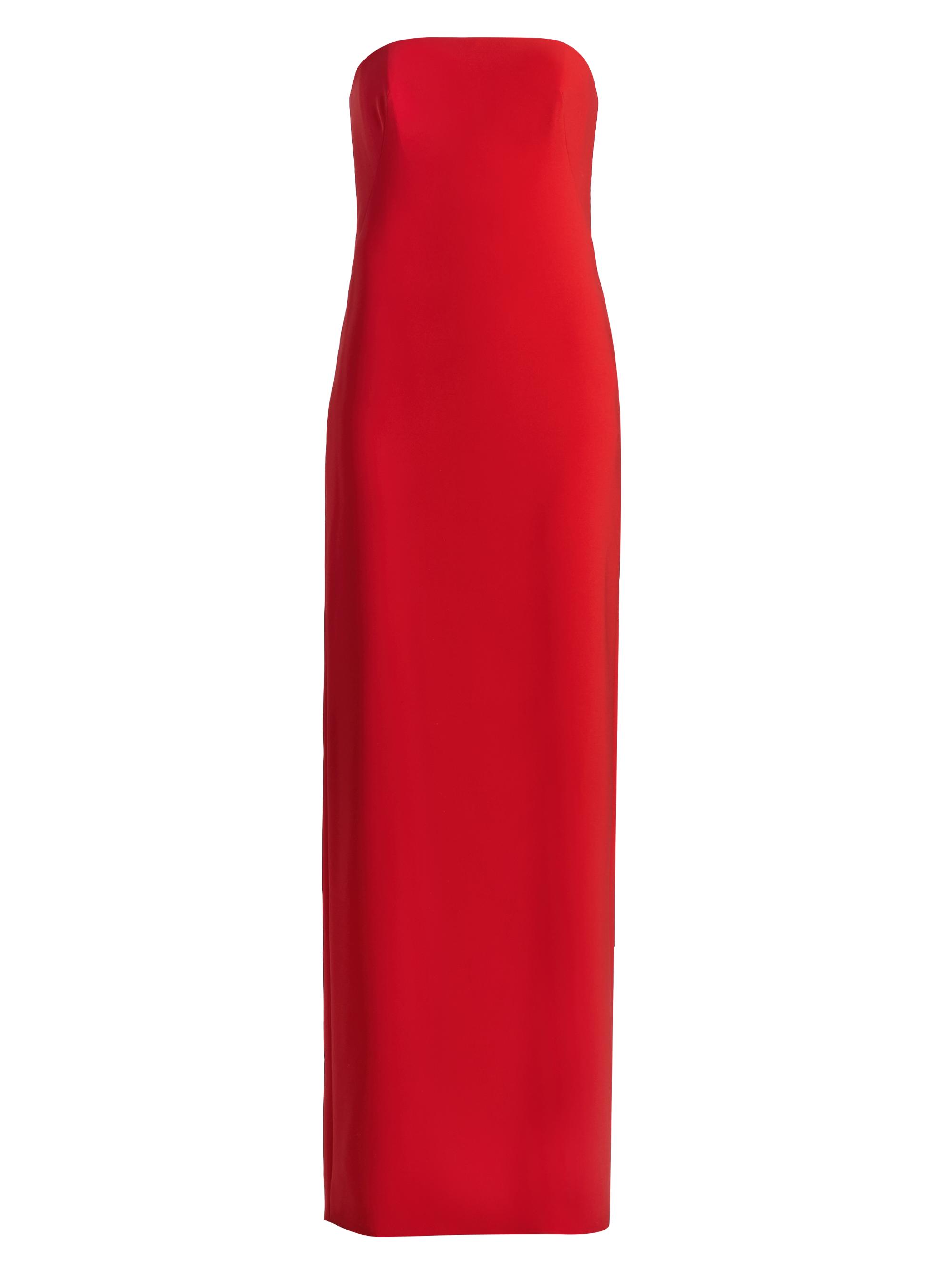 Amsale Women's Stretch-Jersey Strapless Gown - Persimmon