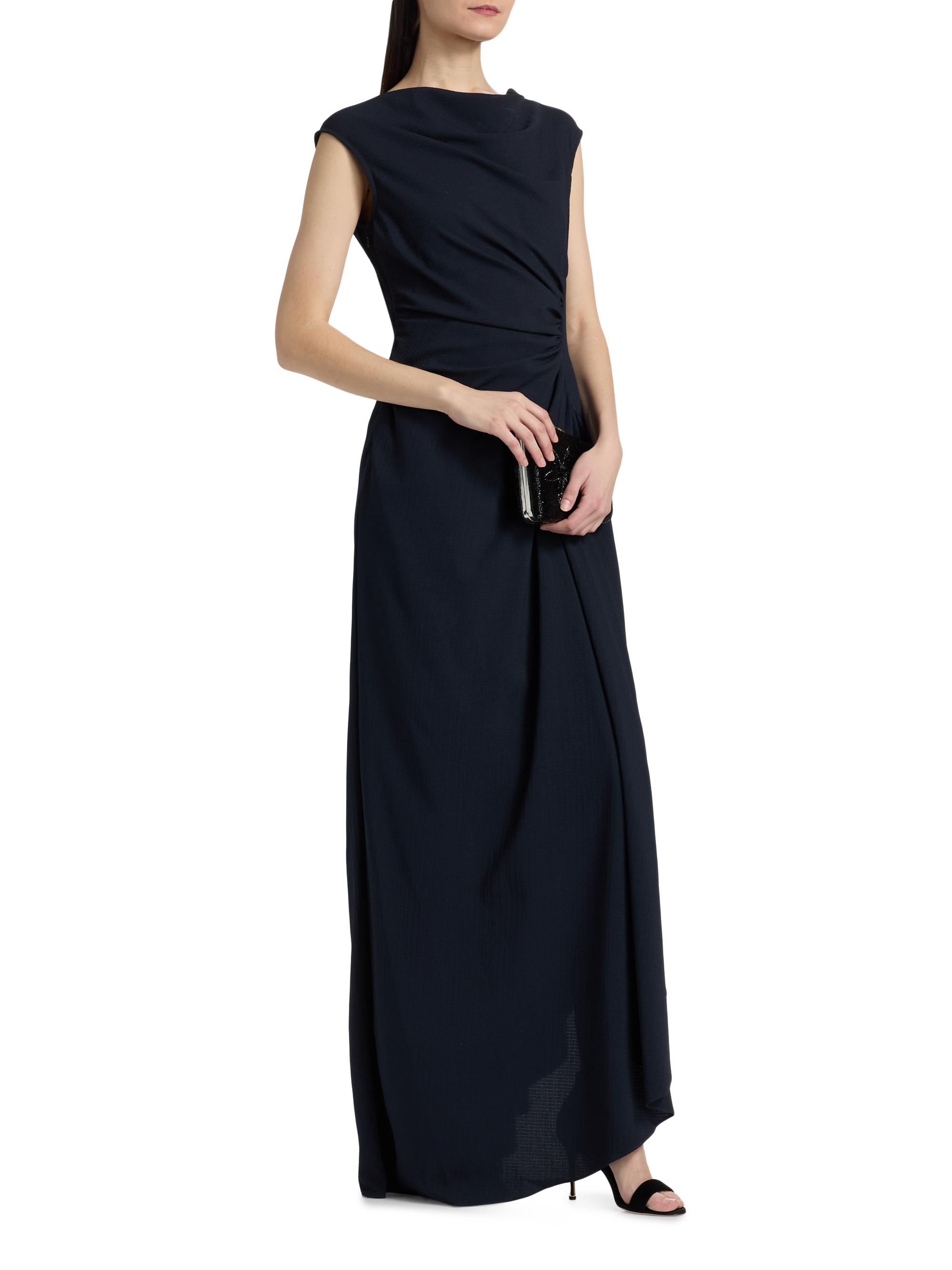 Amsale Pinched Jersey A-Line Gown | Saks Fifth Avenue