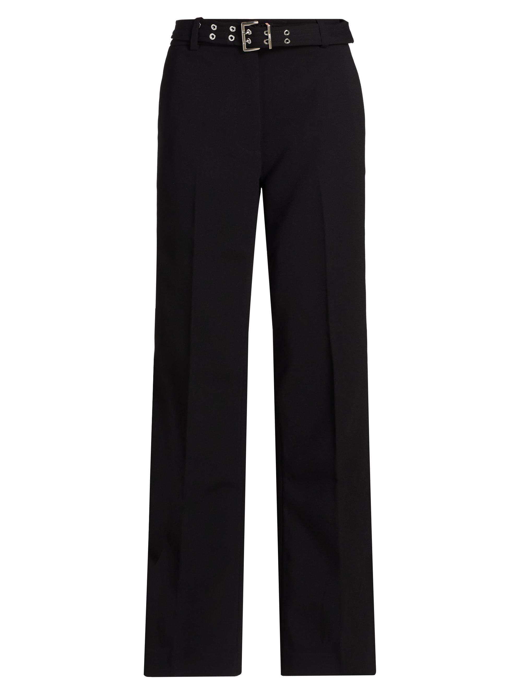 L'AGENCE Allanah Pinstripe Mid-Rise Straight-Leg Pants | Saks