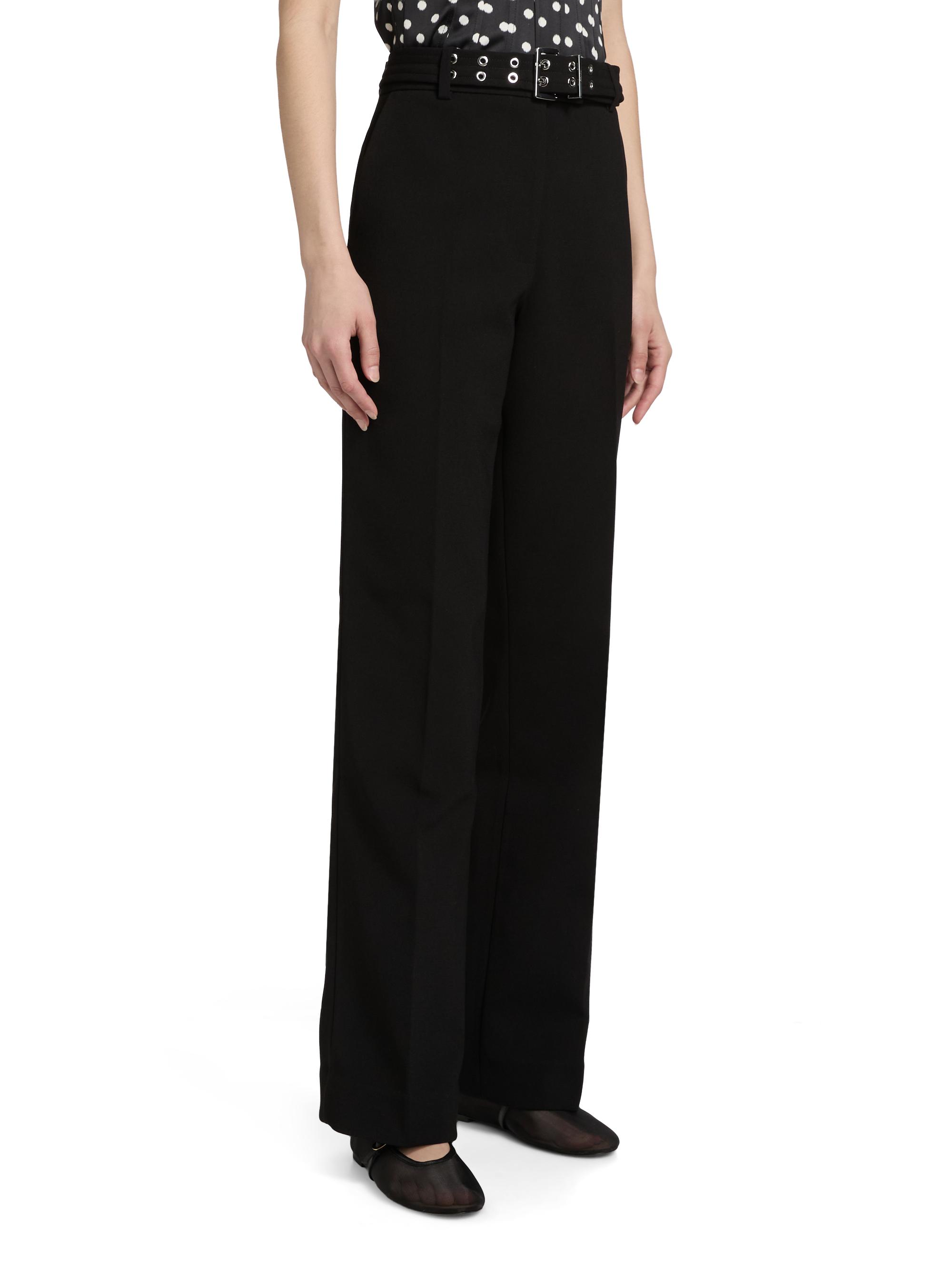 Ganni Bonded Crepe Belted Pants | Saks Fifth Avenue