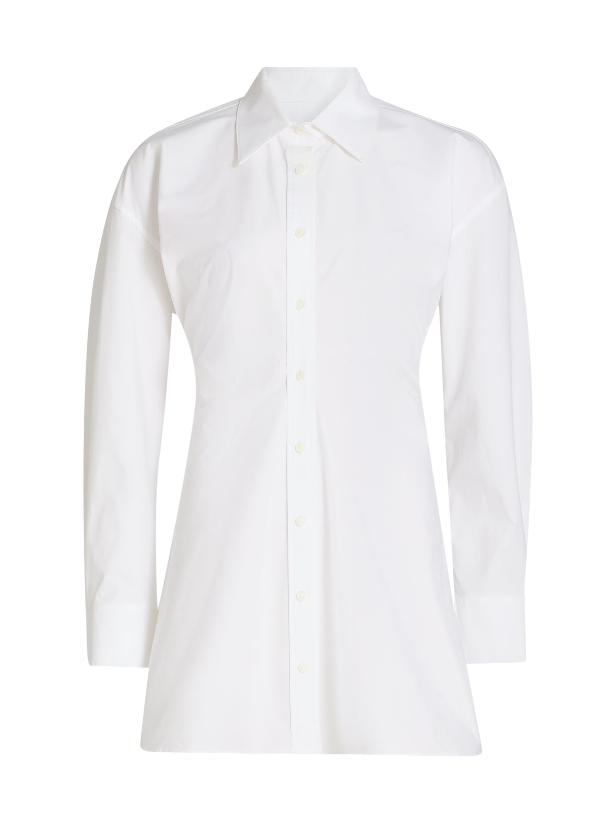 Alexander Wang Women's Cotton Poplin Mini-Shirtdress - White