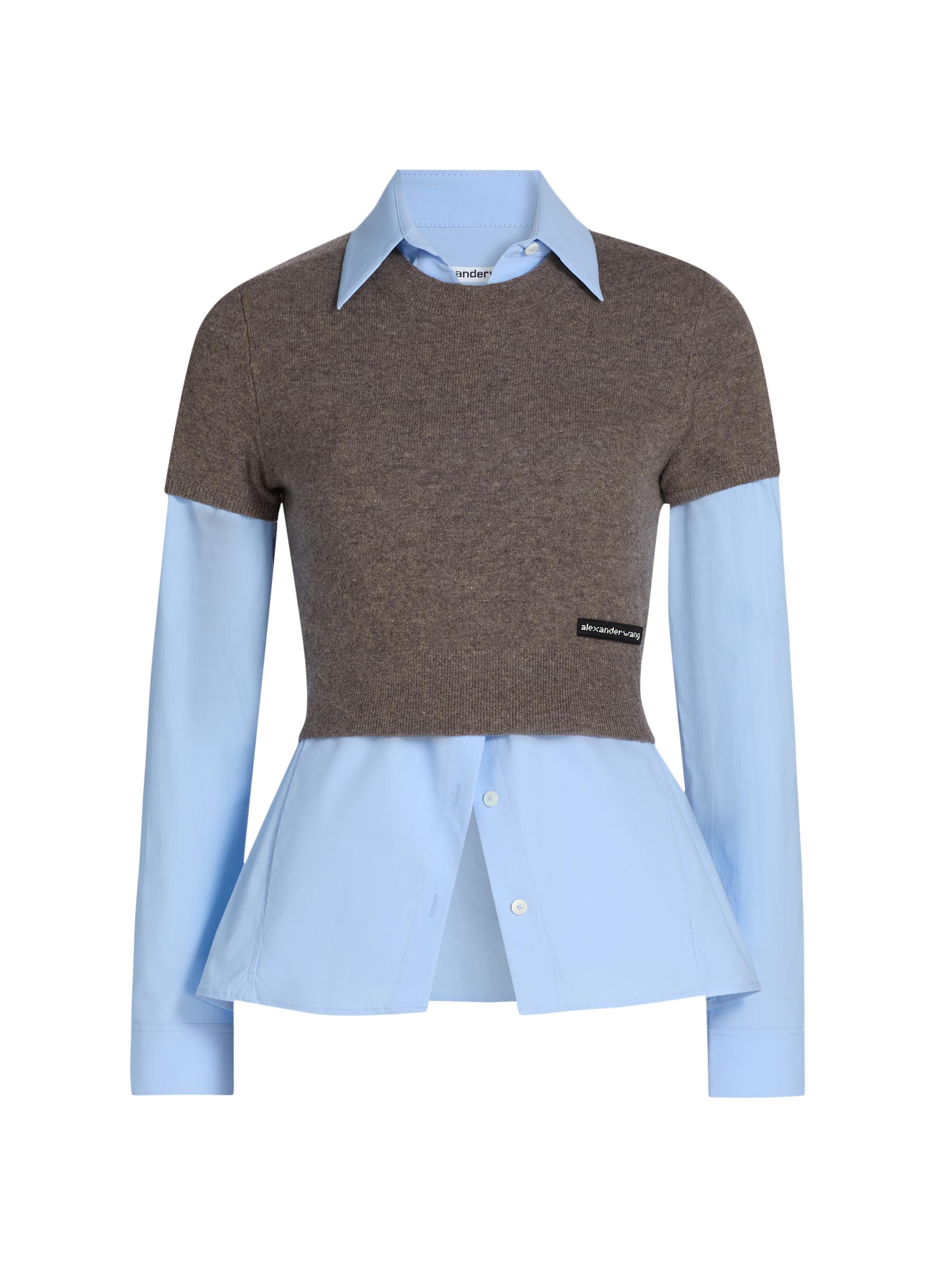 Alexander Wang Zip-Front Short-Sleeve Rashguard Top | Saks Fifth