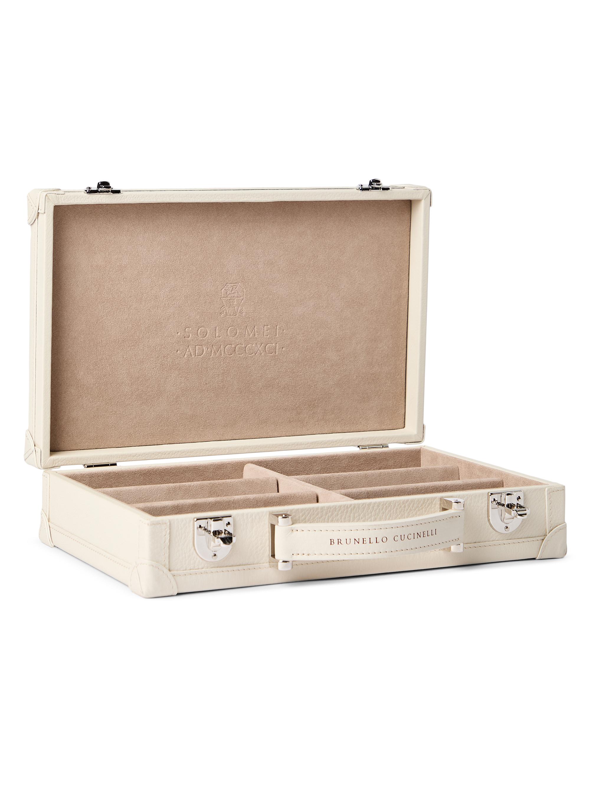 Brunello Cucinelli Grained Calfskin Glasses Organizer | Saks Fifth