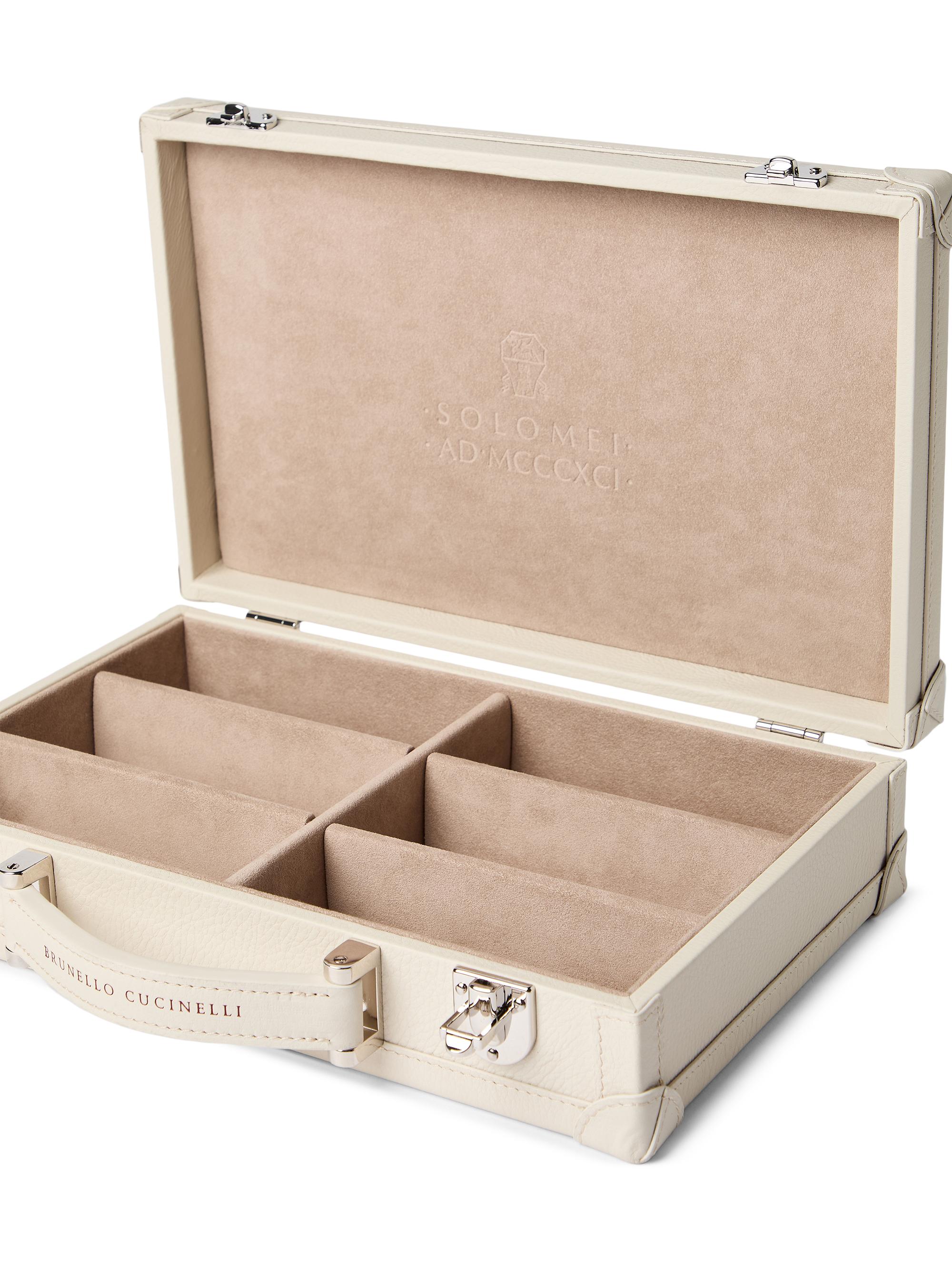 Brunello Cucinelli Grained Calfskin Glasses Organizer | Saks Fifth