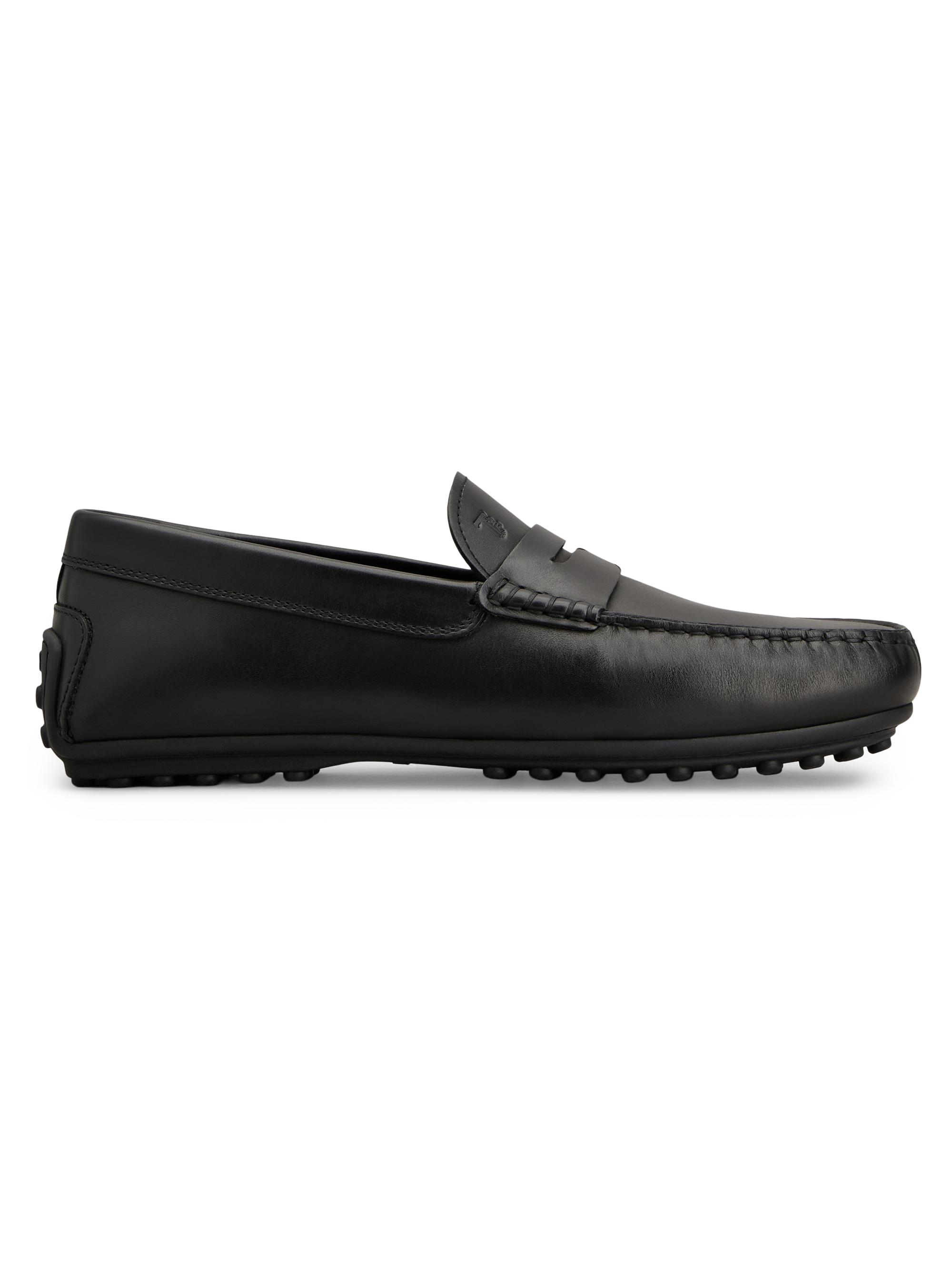 Tod's Men's City Gommino Leather Driving Loafers - Black