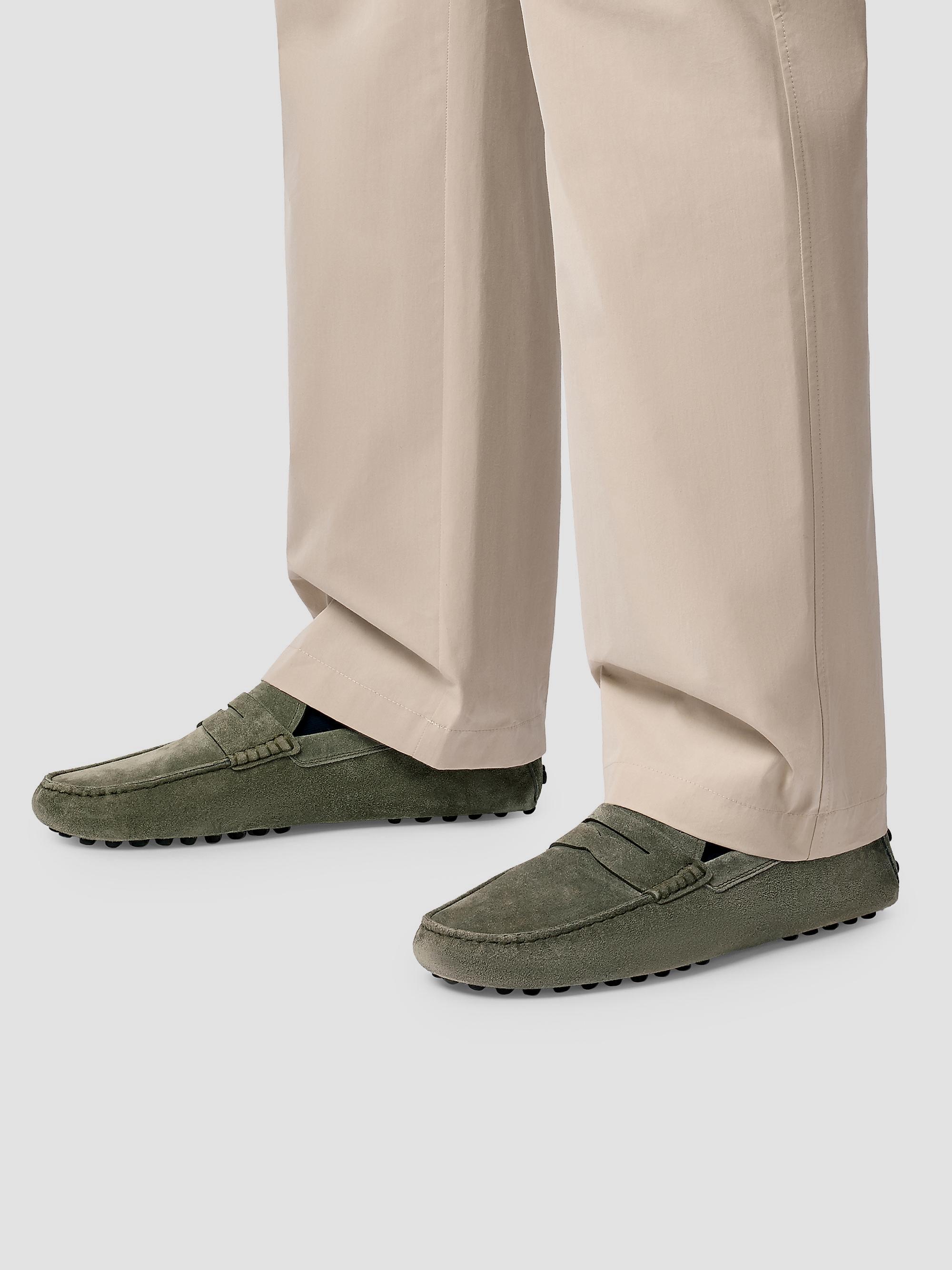 Tod\'s Gray Suede Calf Leather Slip-On Loafers Driving Shoes Rubber Sole Men’s 8 TODS Women main image 2