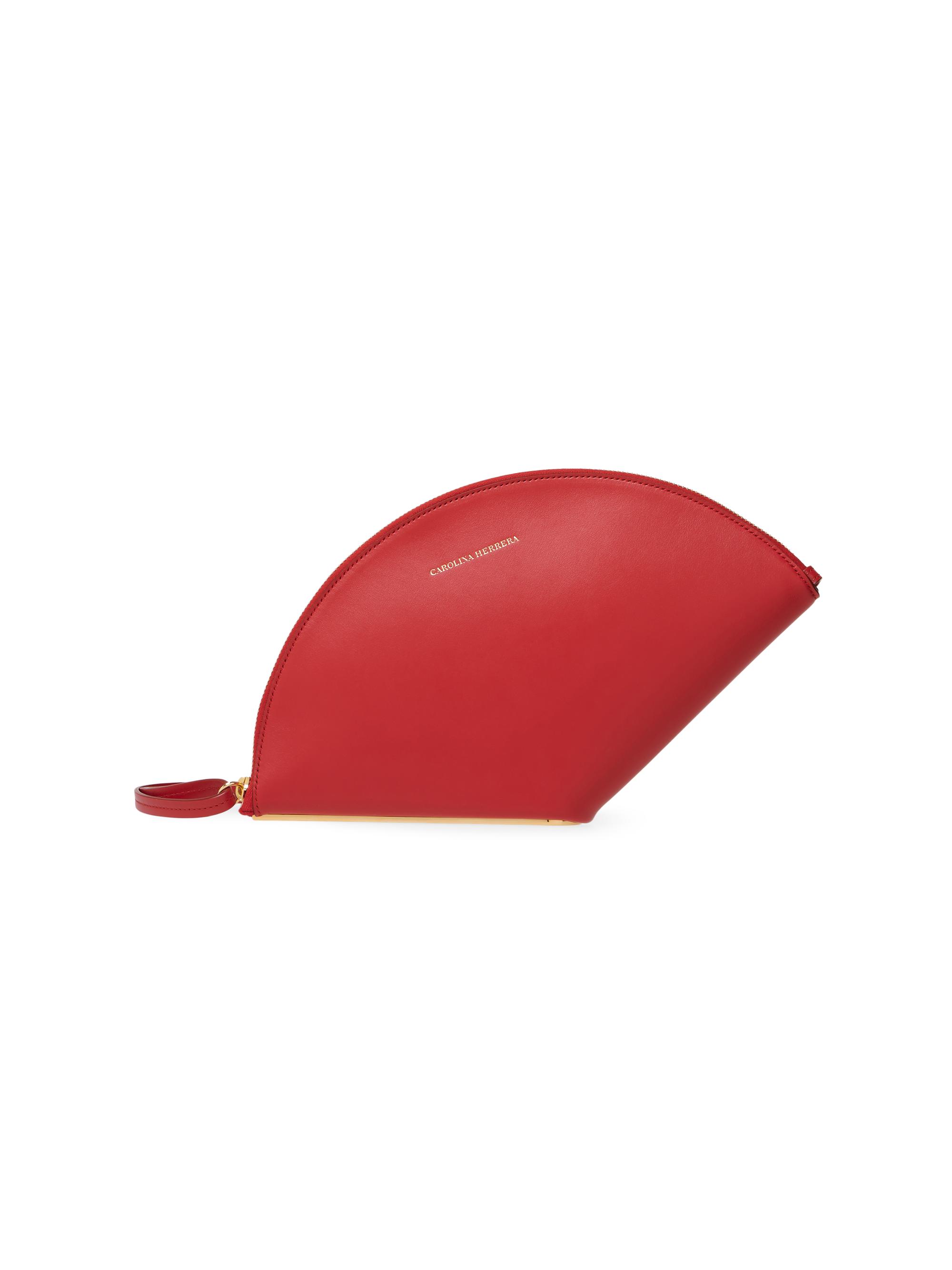 Carolina Herrera Women's Consuelo Leather Clutch - Herrera Red | Thumbnail 5