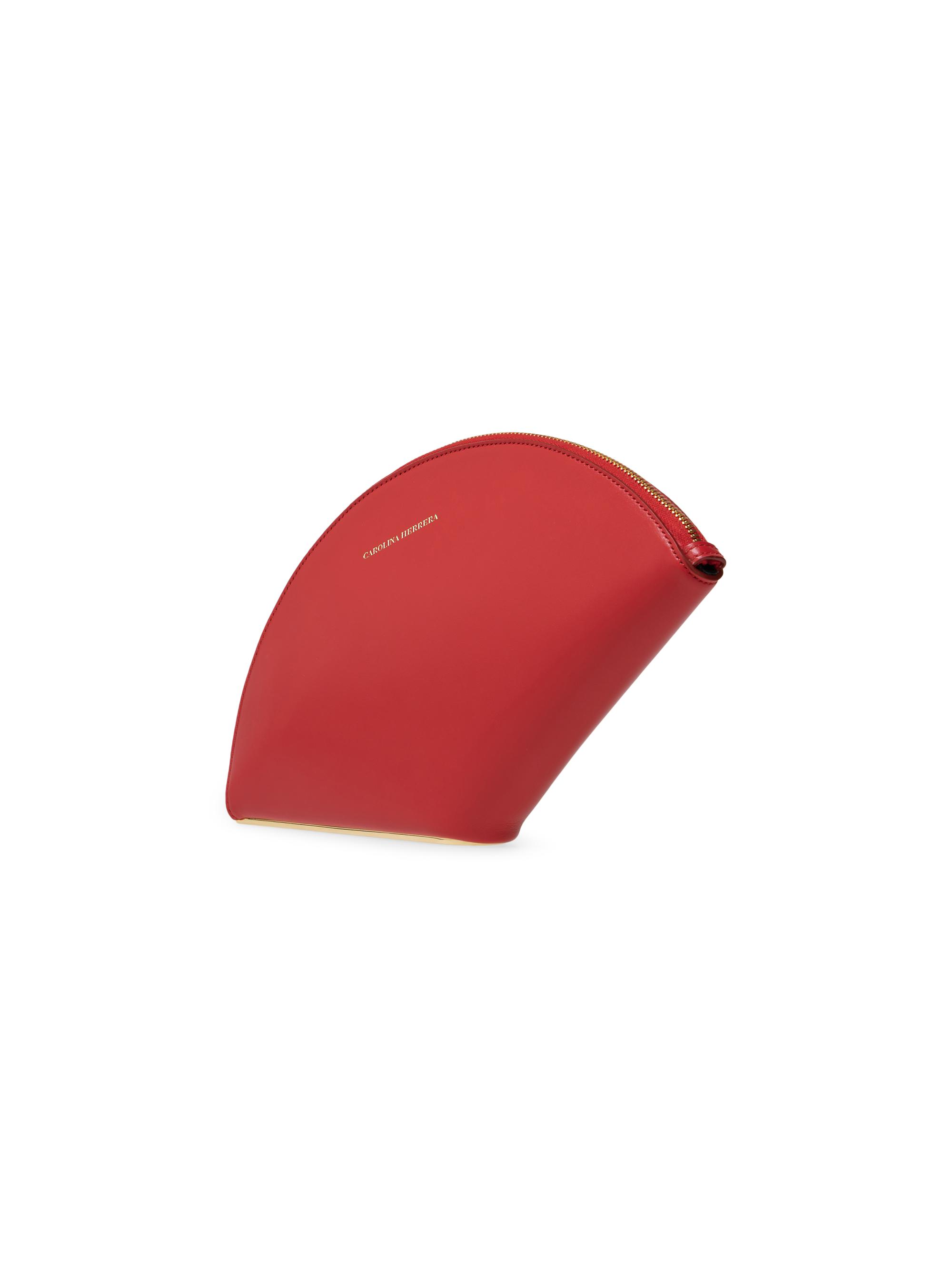 Carolina Herrera Women's Consuelo Leather Clutch - Herrera Red | Thumbnail 6