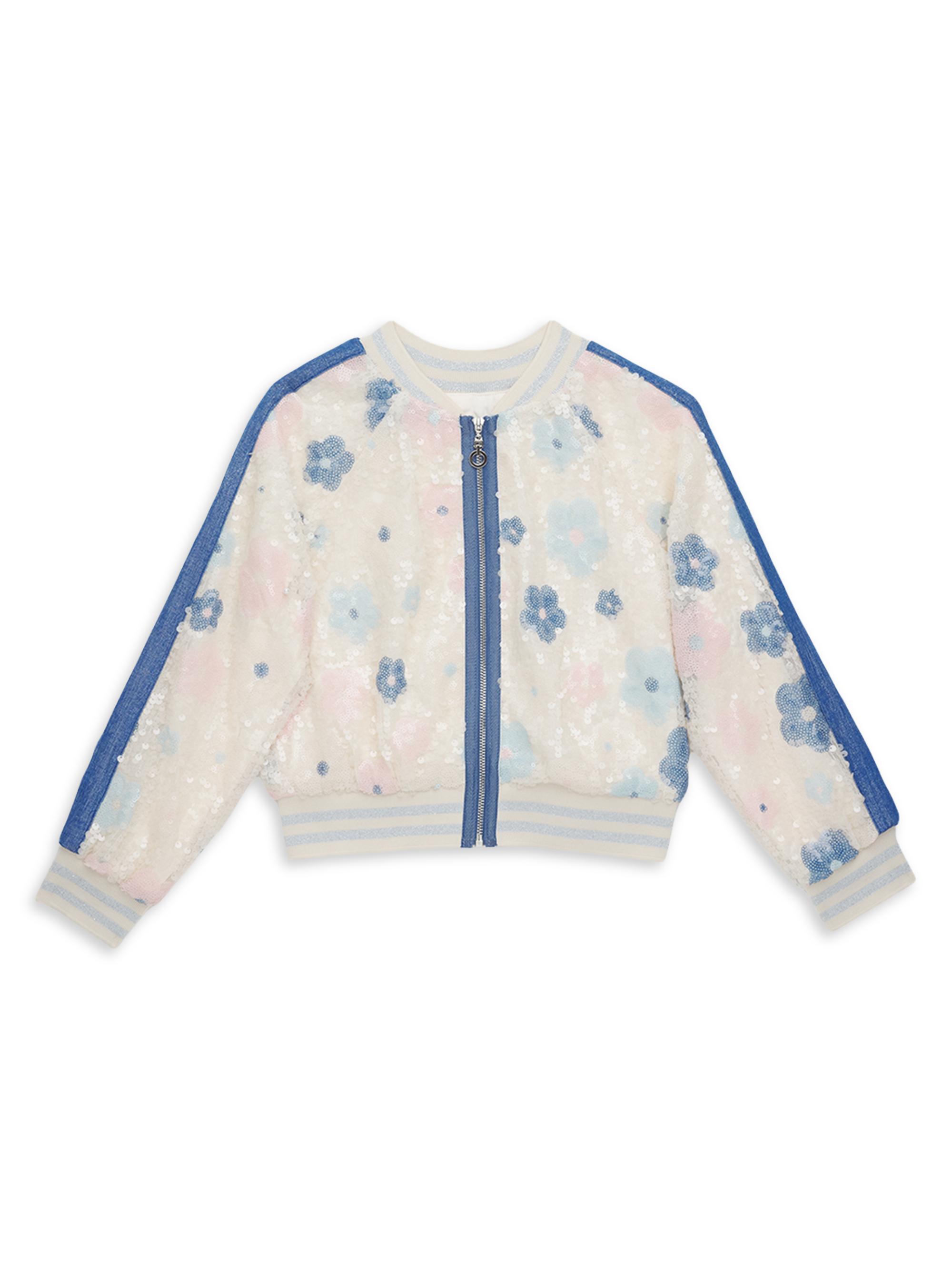 Hannah Banana Little Girl's & Girl's Sequined Bomber Jacket -  Multi