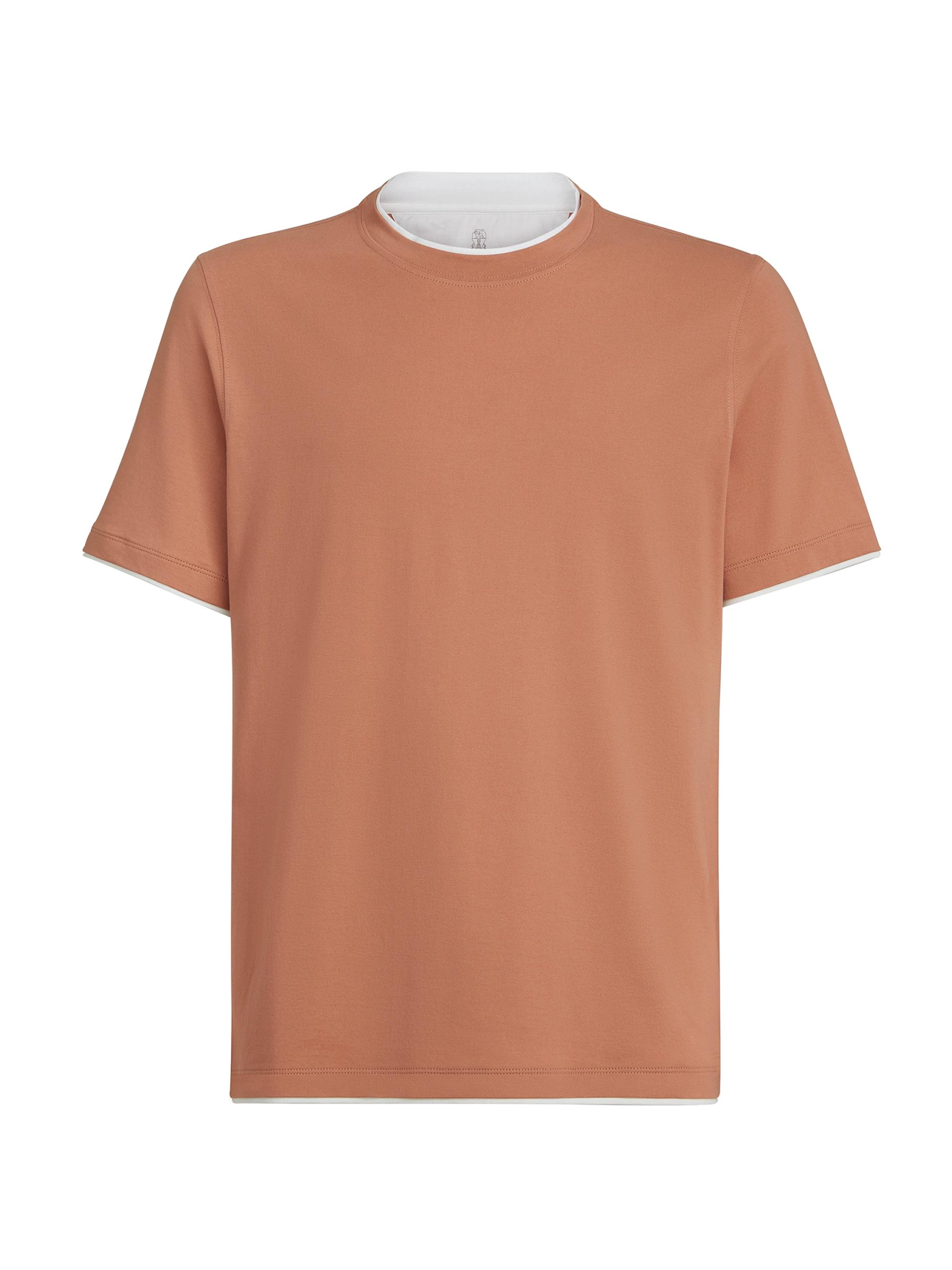 Brunello Cucinelli Cotton Jersey Mock-Neck T-Shirt | Saks Fifth Avenue