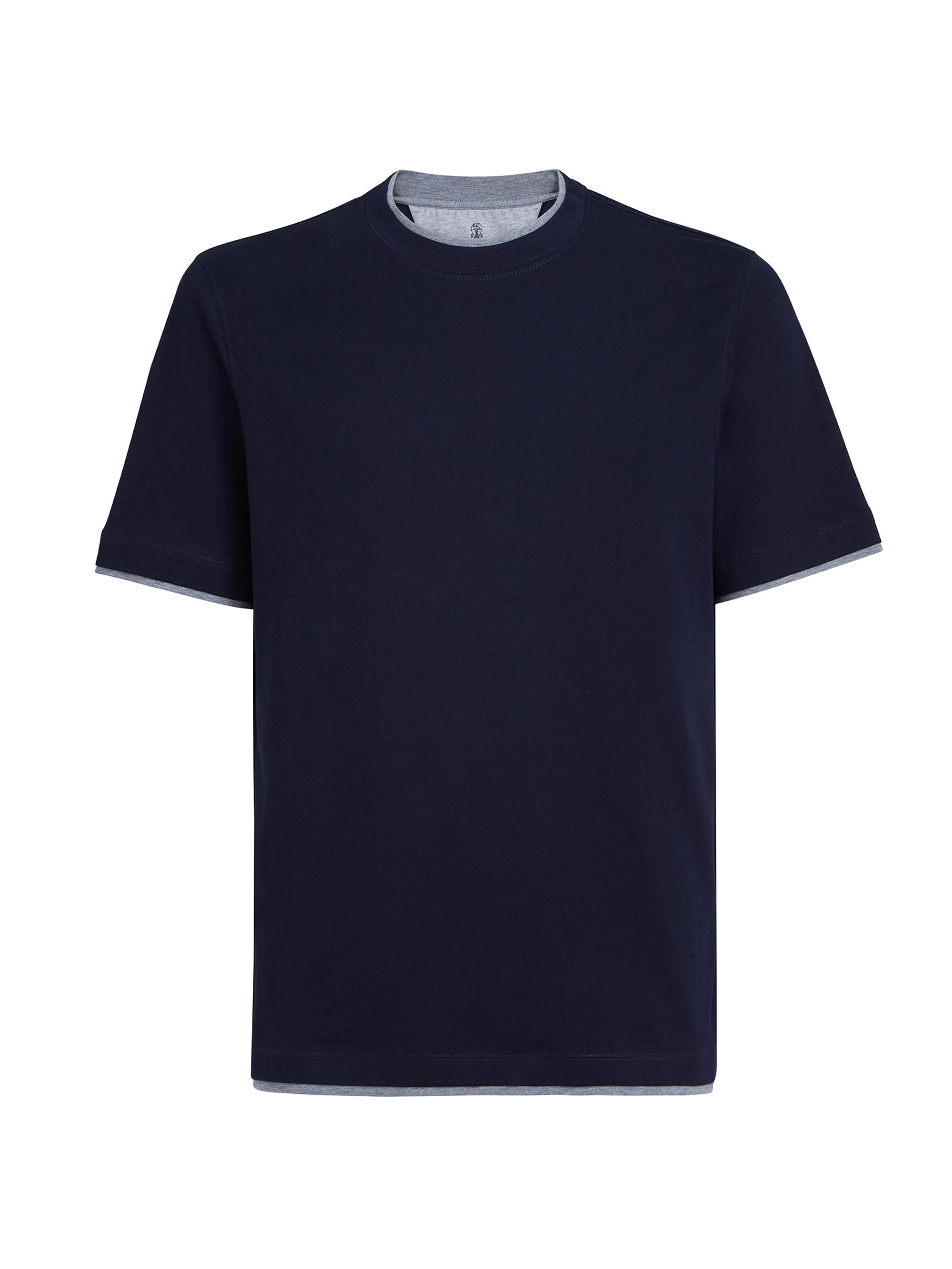 Brunello Cucinelli Cotton Jersey Mock-Neck T-Shirt | Saks Fifth Avenue