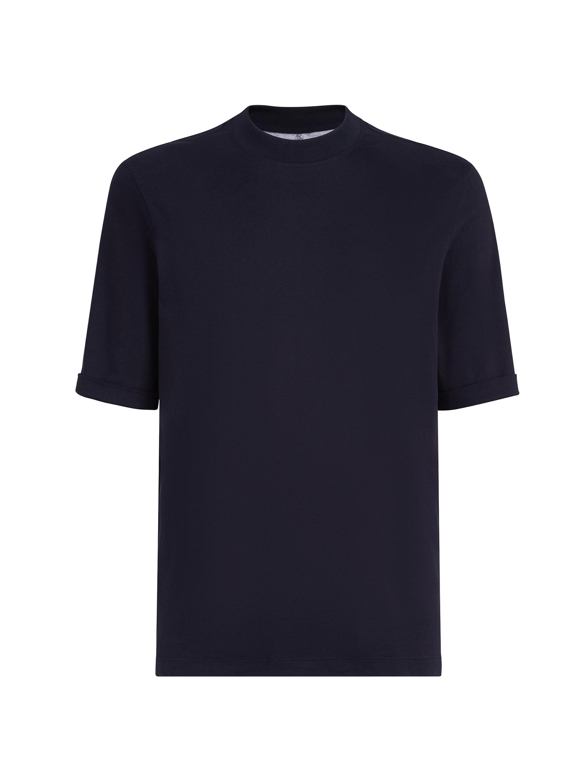 Brunello Cucinelli Cotton Jersey Mock-Neck T-Shirt | Saks Fifth Avenue