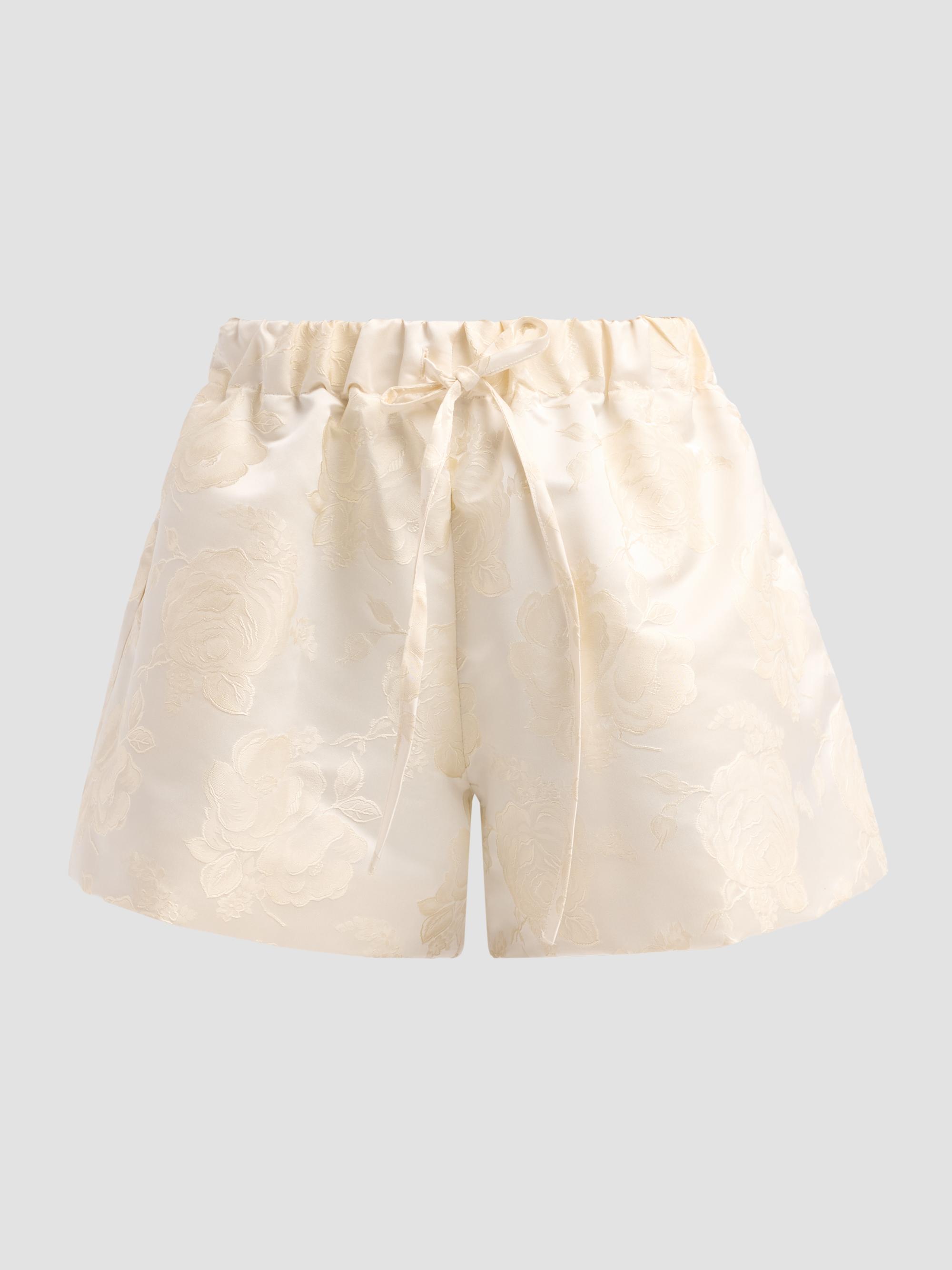 Simone Rocha Rose Jacquard Shorts | Saks Fifth Avenue