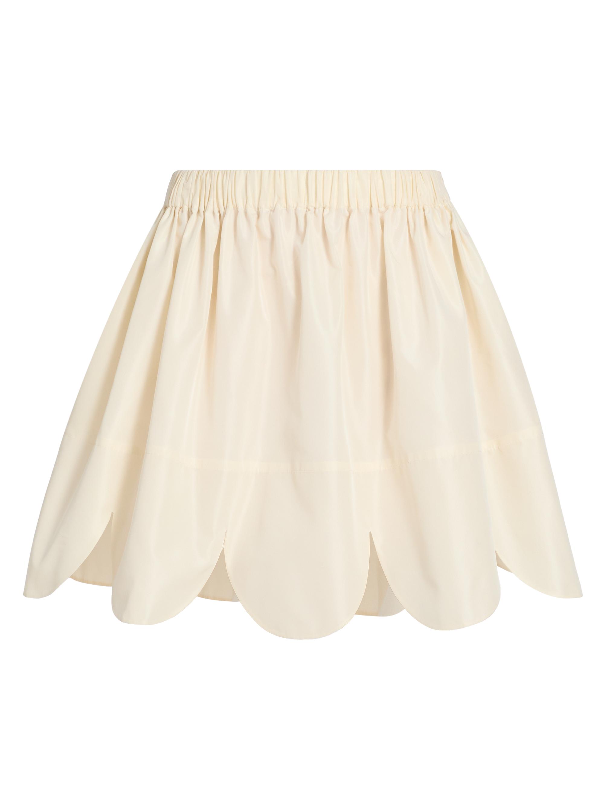 Simone Rocha Women's Petal Hem Miniskirt - Beige