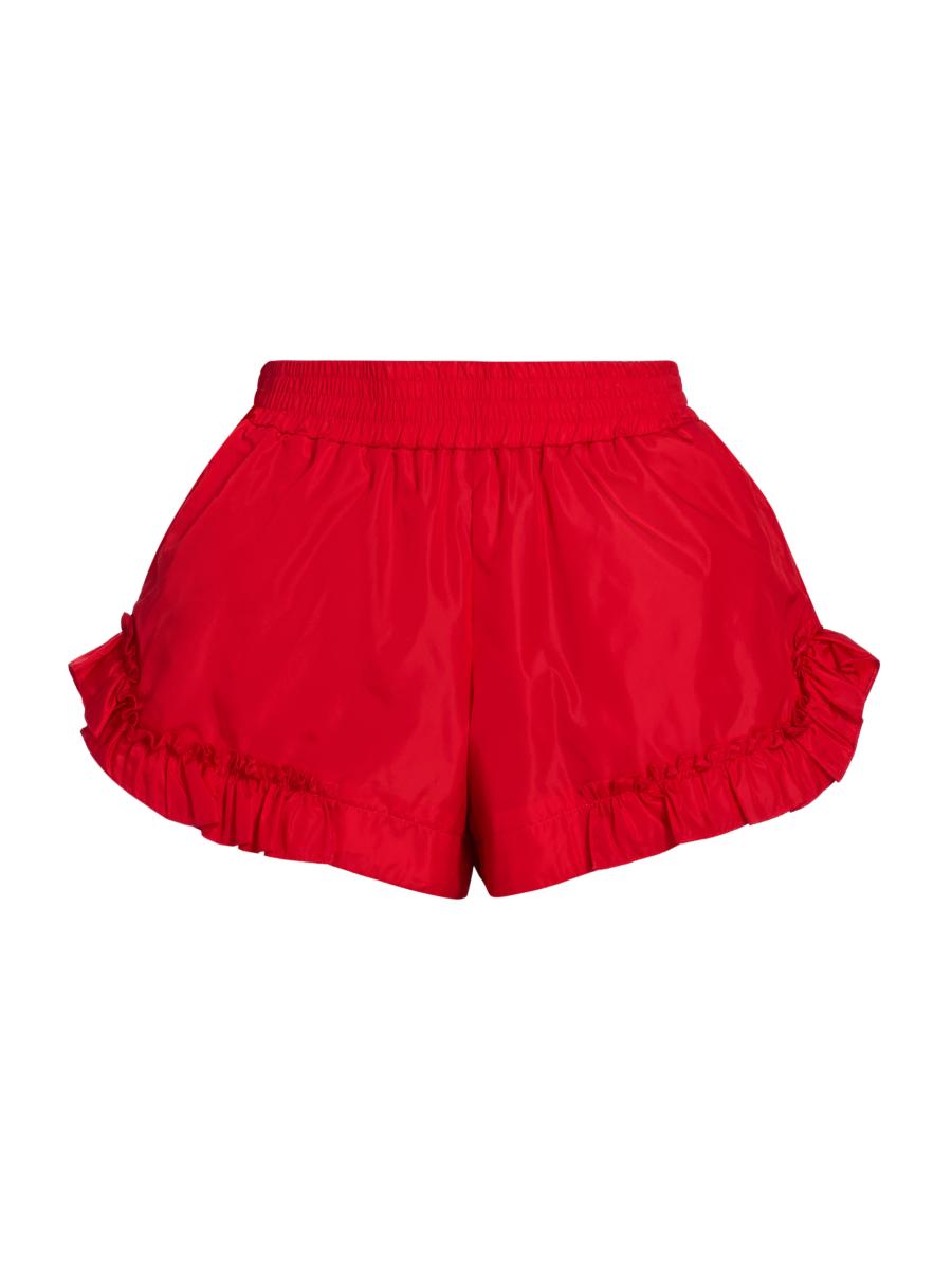 Simone Rocha Women's Frill Track Shorts In Red