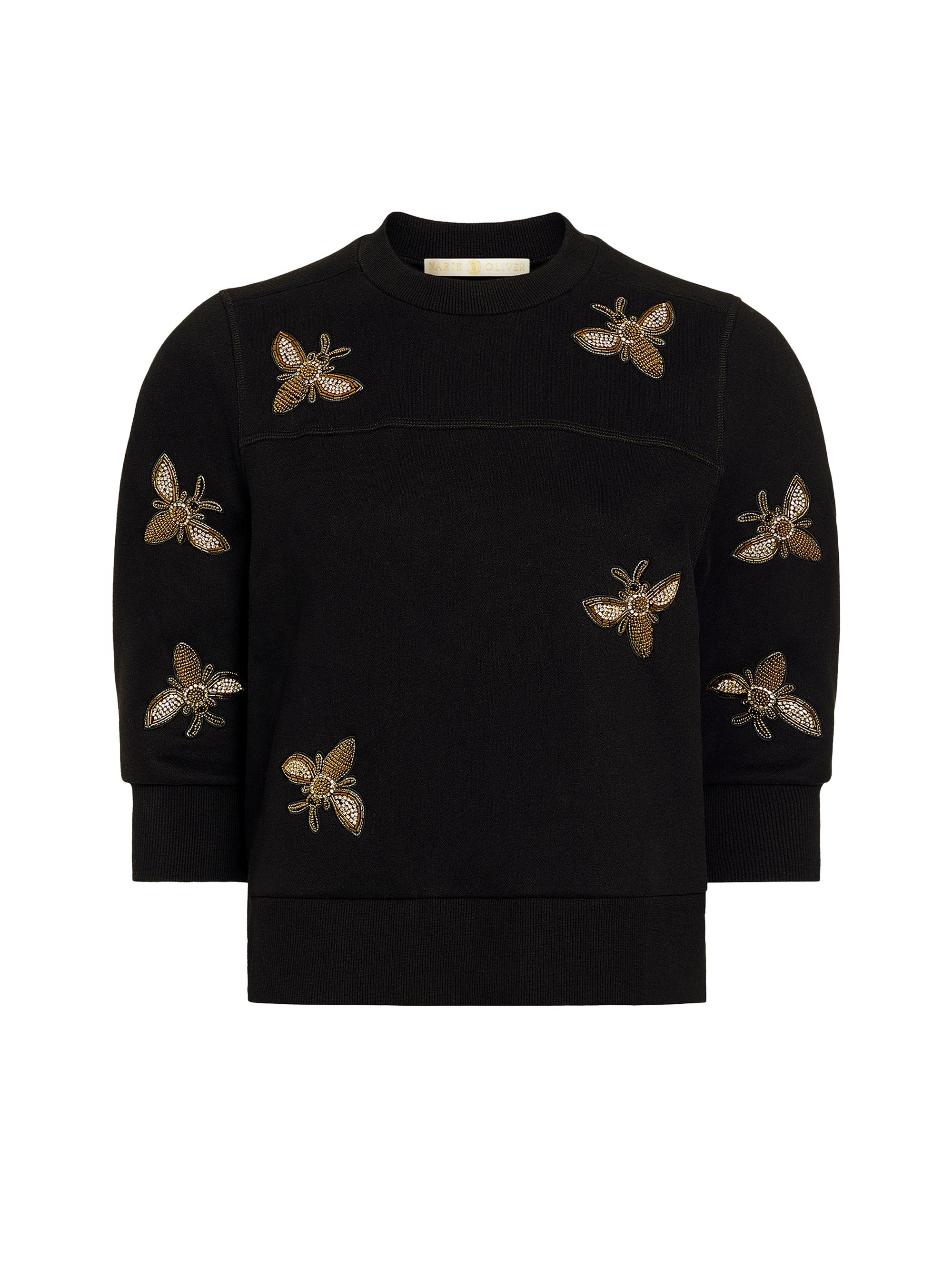 Marie Oliver Women's Ariana Embellished Crewneck Sweatshirt - Bumble