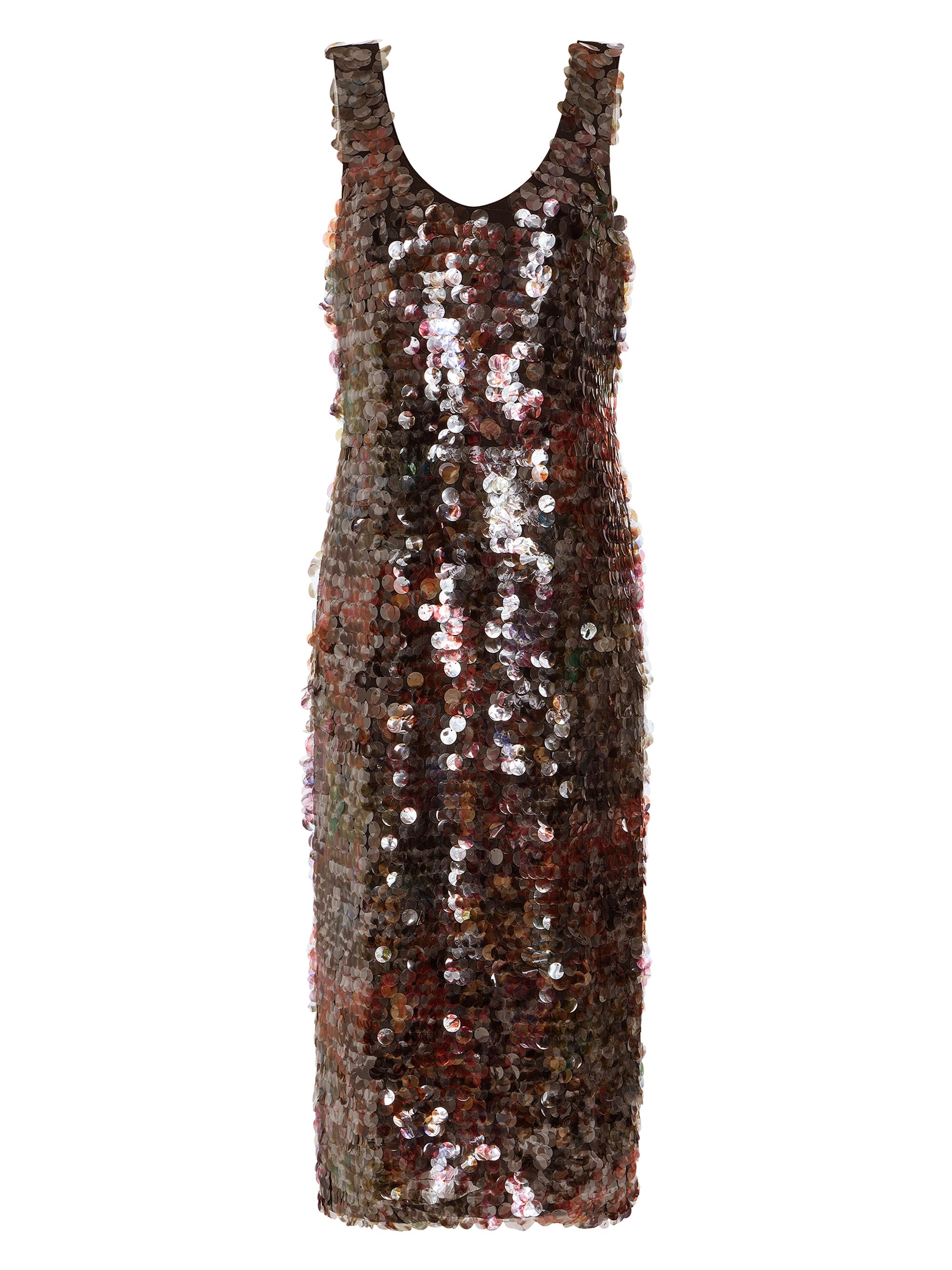 Marie Oliver Women's Olympia Sequin Scoopneck Midi-Dress - Euphoria Sequin