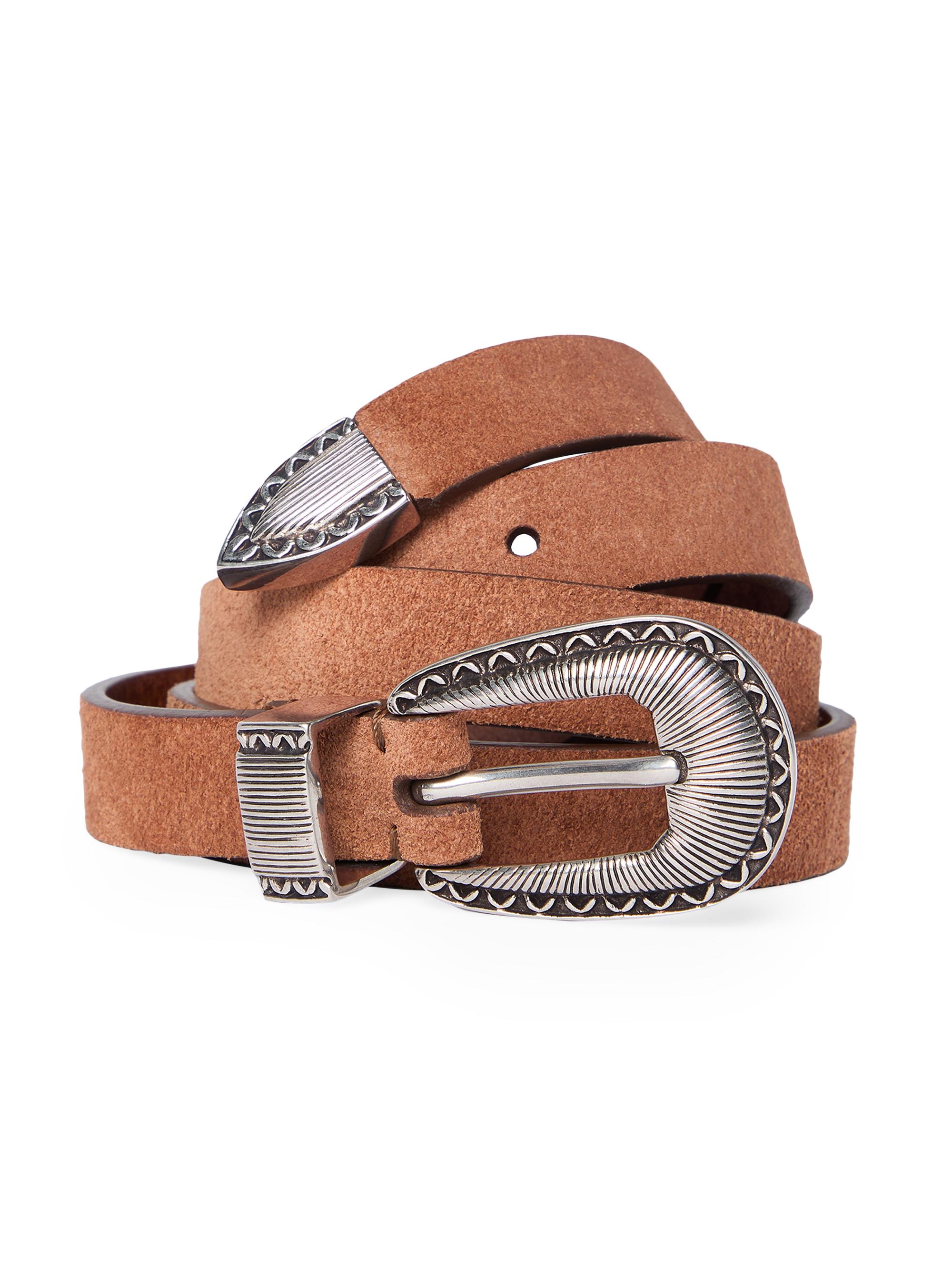 Brunello Cucinelli Reversed Leather Belt with Tip | Saks Fifth Avenue