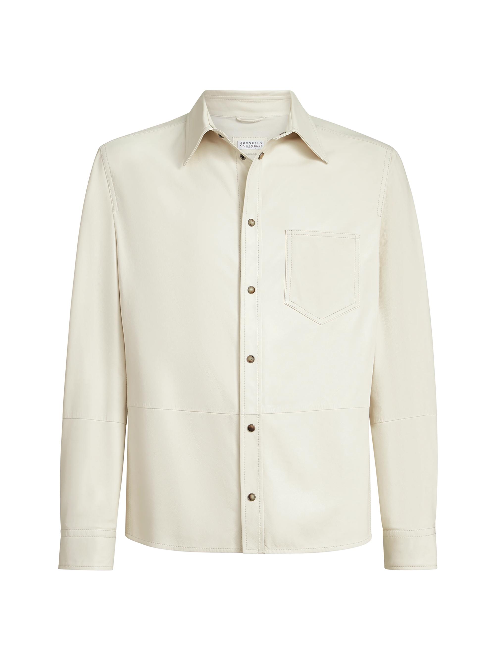 Brunello Cucinelli Men's Calfskin Overshirt -