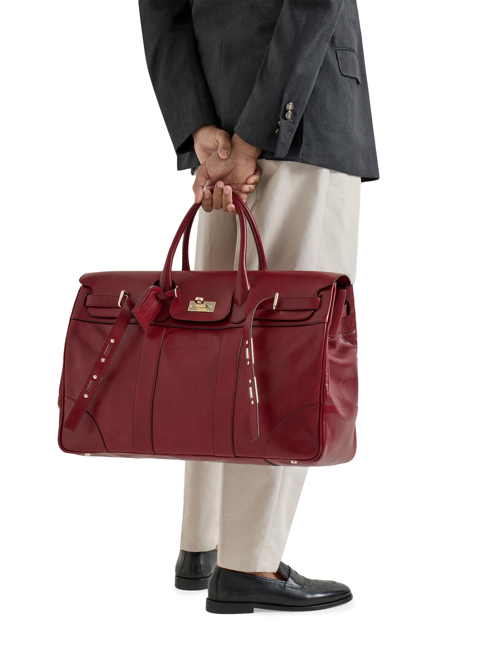 Brunello Cucinelli Burnished Calfskin Country Bag | Saks Fifth Avenue