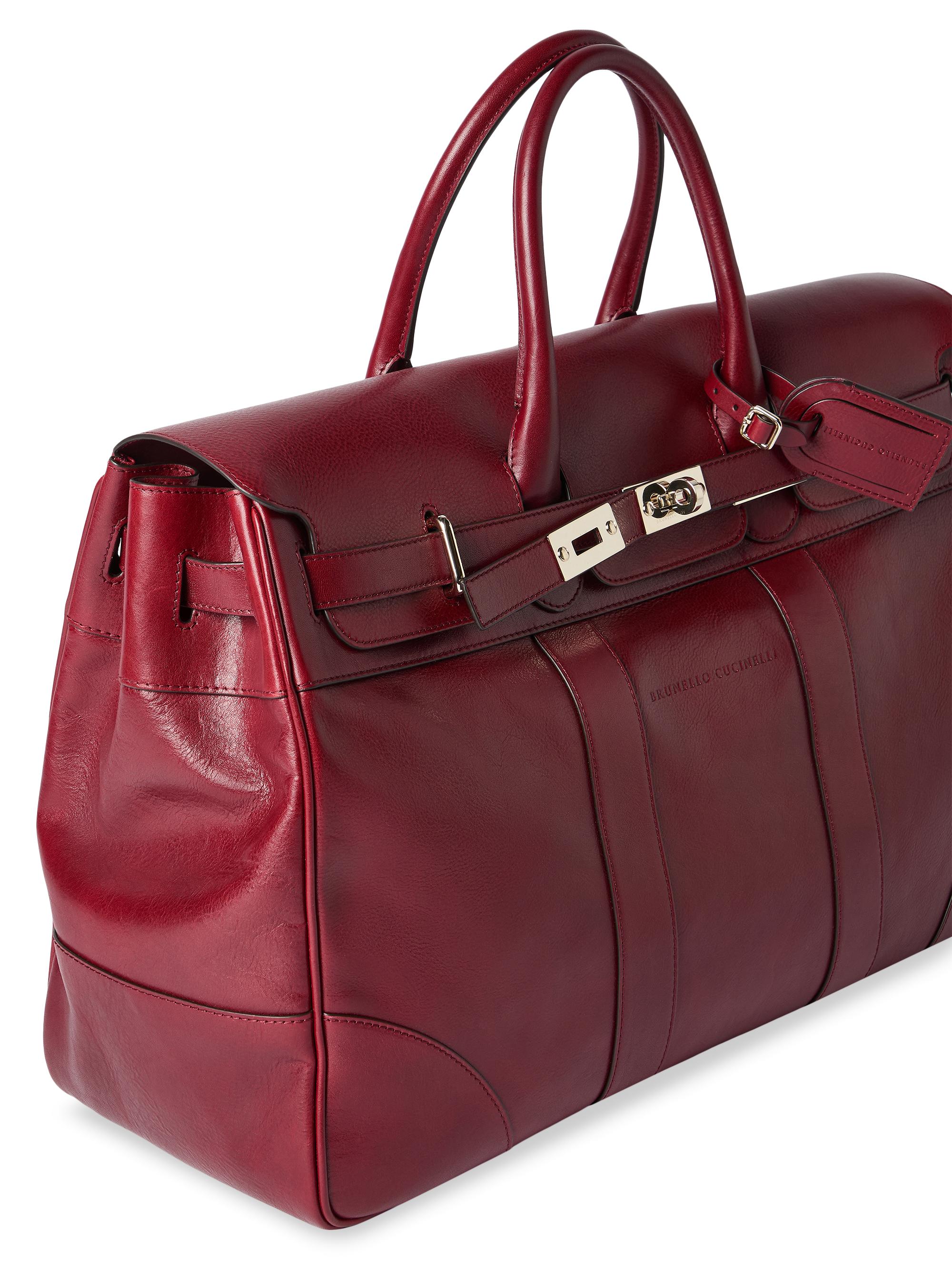 Brunello Cucinelli Burnished Calfskin Country Bag | Saks Fifth Avenue