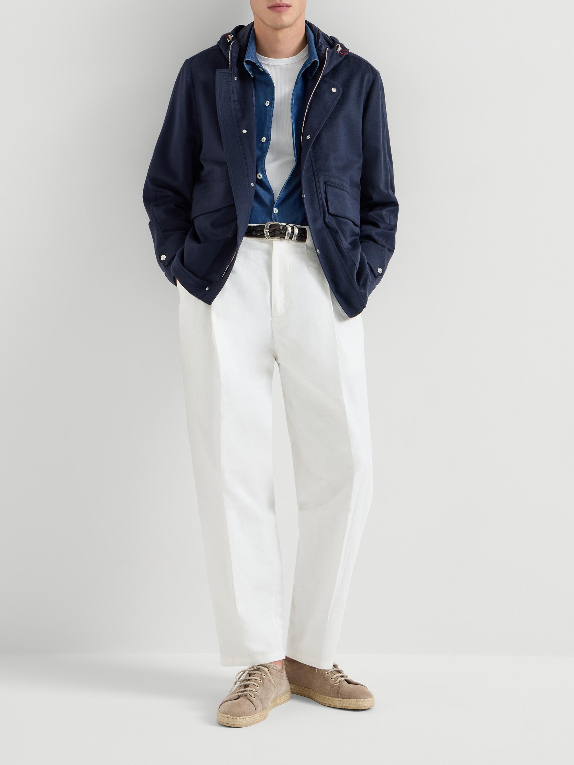 Brunello Cucinelli Lightweight Cashmere Flannel Parka | Saks Fifth