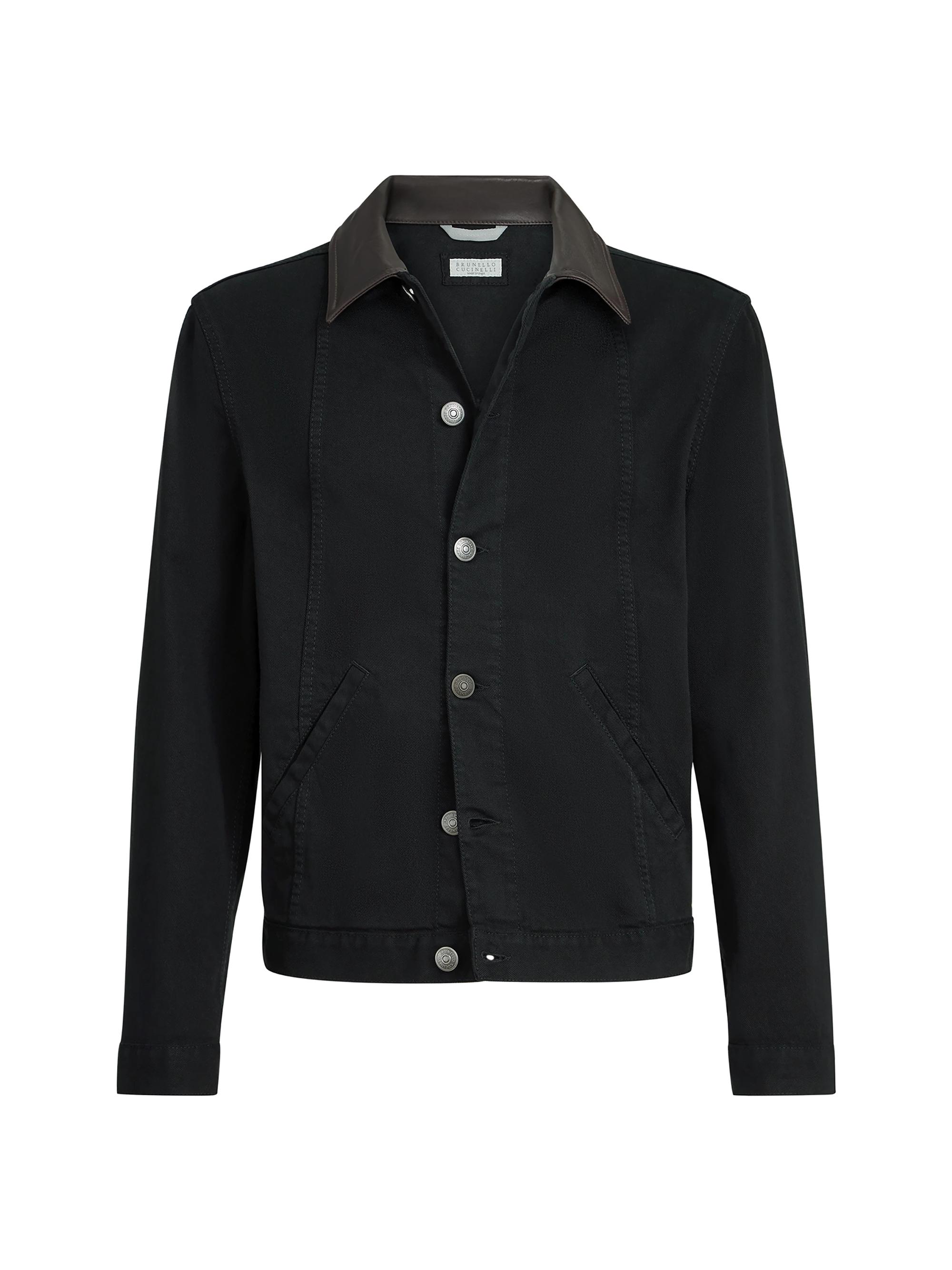 Brunello Cucinelli Texture Nappa Leather Biker Jacket with