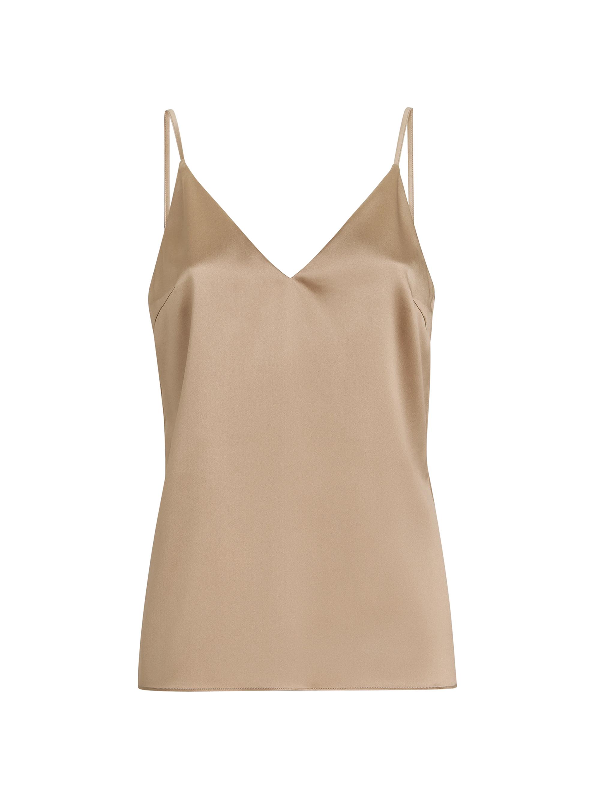 Brunello Cucinelli Women's Stretch Silk Satin Camisole - Beige