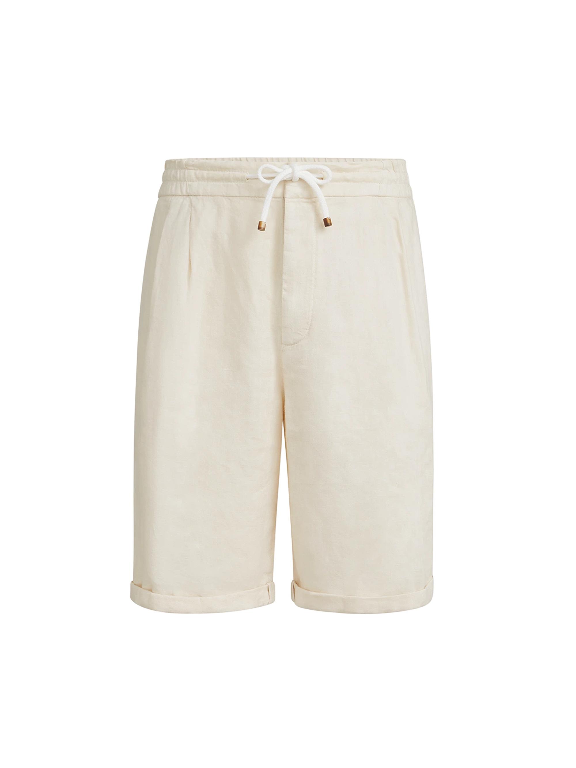 Brunello Cucinelli Bermuda Shorts in Twisted Cotton Gabardine with