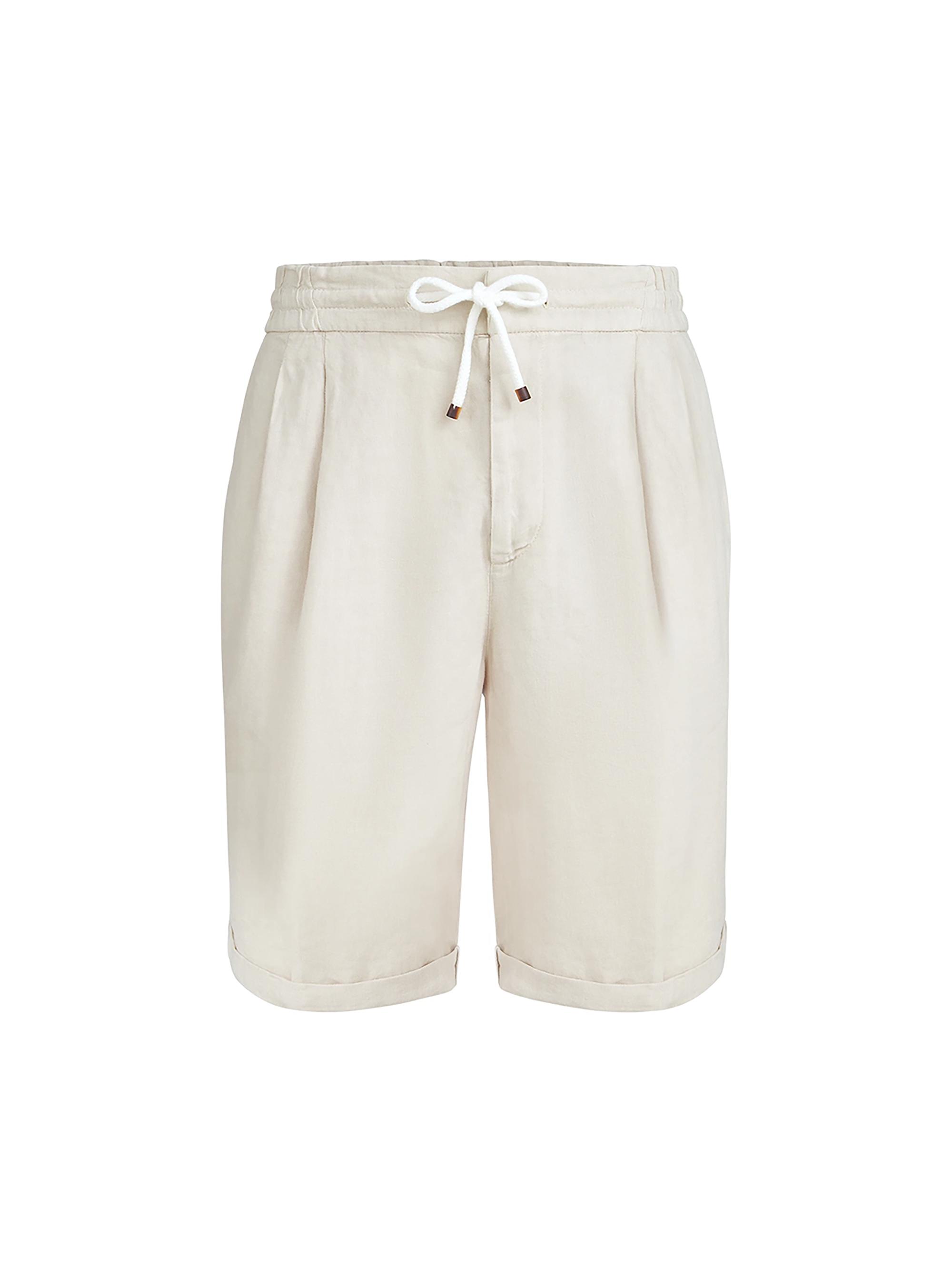 Brunello Cucinelli Bermuda Shorts in Twisted Cotton Gabardine with