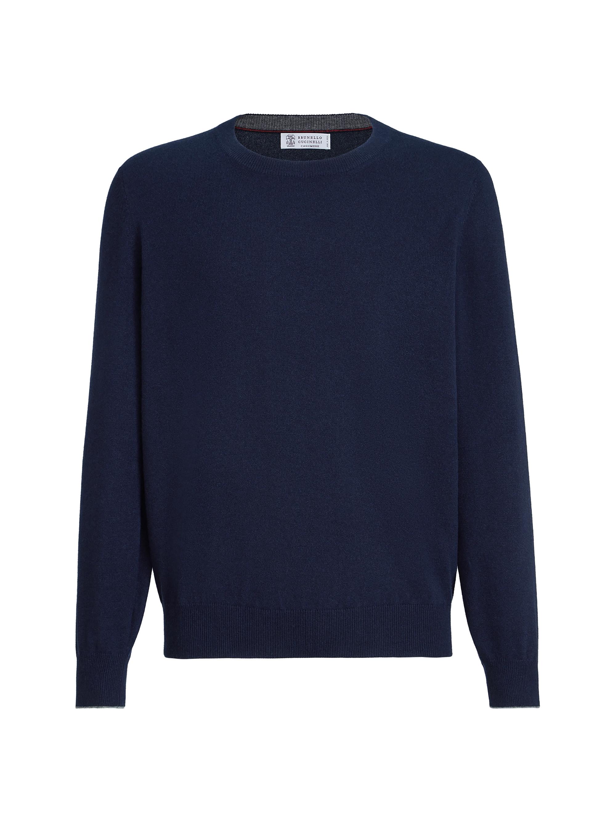 Brunello cucinelli ウールカシミヤシルク　ネイビー48 Brunello Cucinelli Flecked Alpaca, Virgin Wool and Cashmere