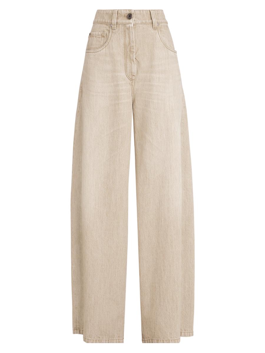 Brunello Cucinelli Authentic Denim Wide Trousers | Saks Fifth Avenue