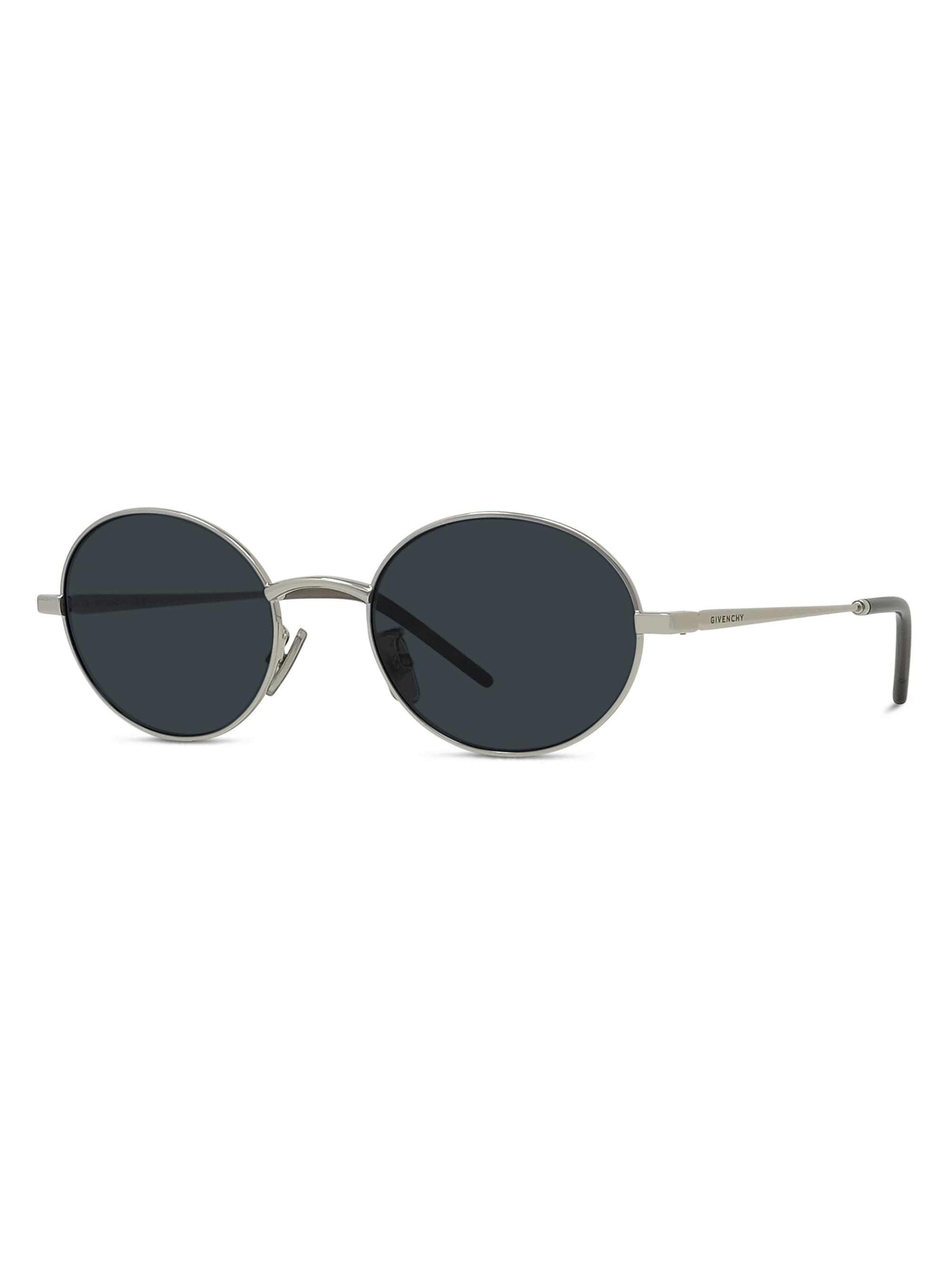 Givenchy Men's City 51MM Round Sunglasses - Silver Grey