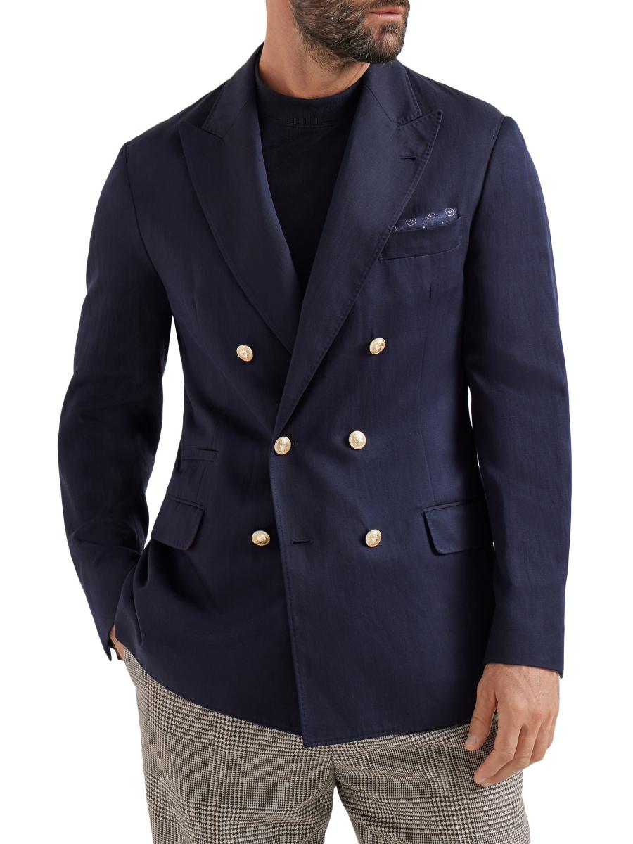 Brunello Cucinelli Délavé Silk and Linen Twill One and a Half