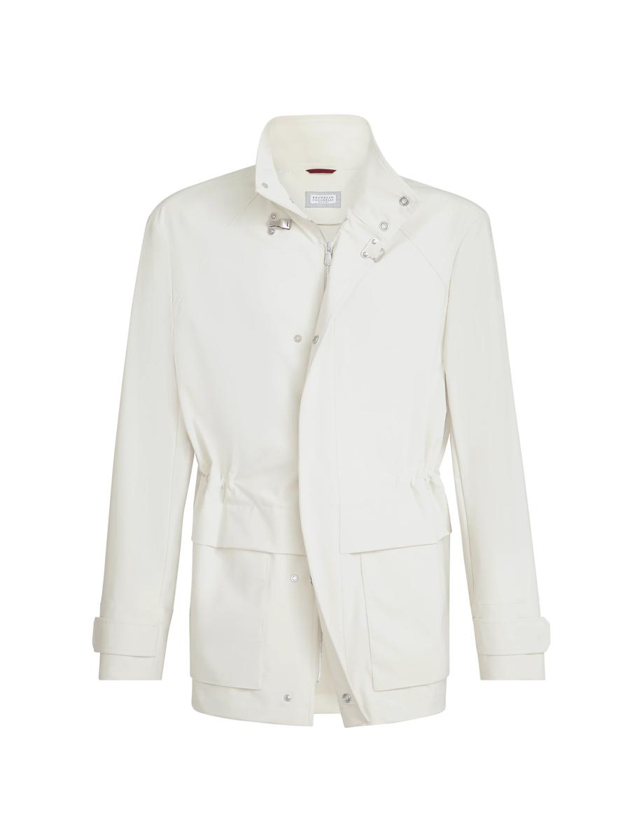 Brunello Cucinelli Bonded Nylon Unlined Field Jacket | Saks Fifth
