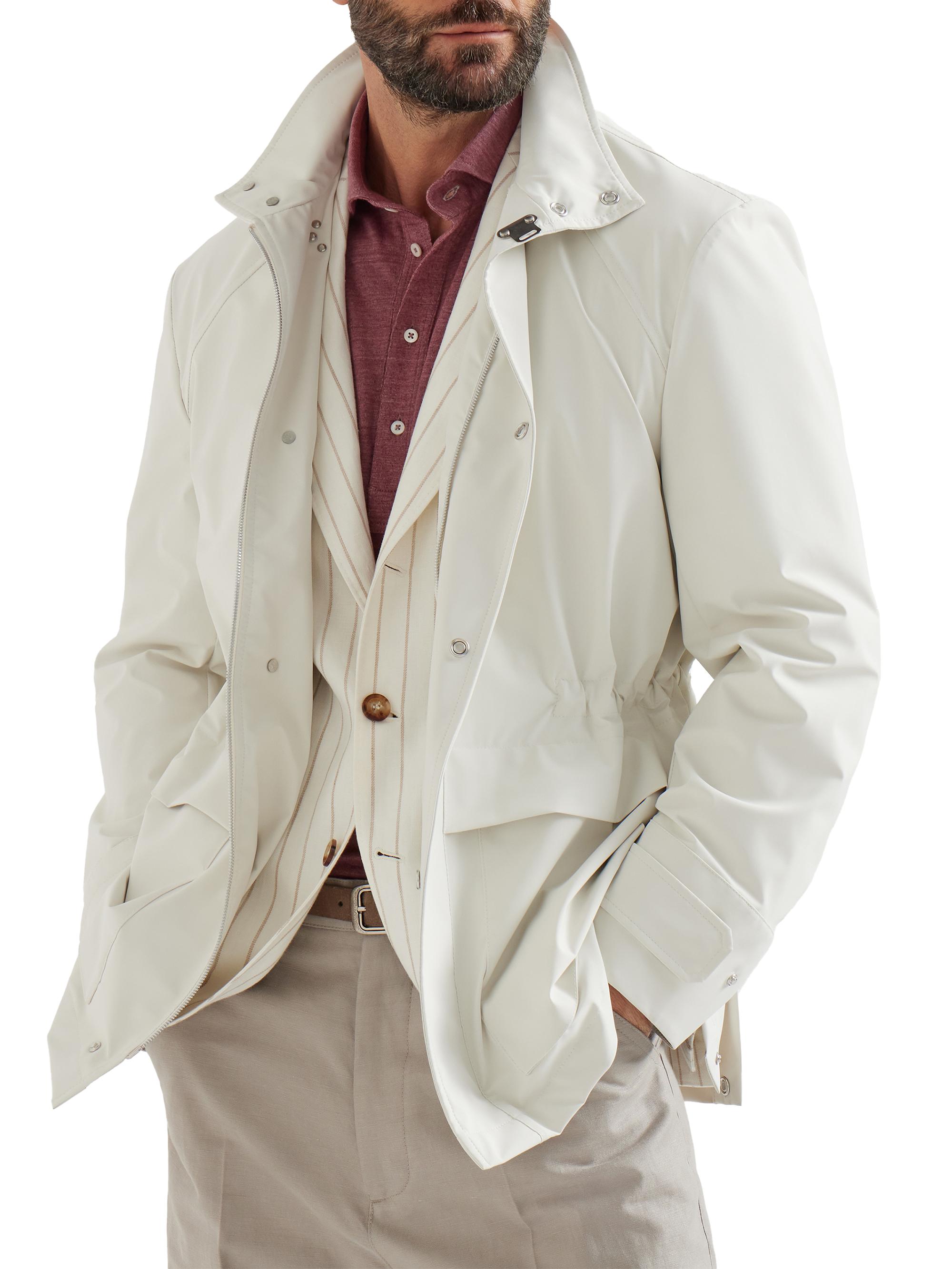 Brunello Cucinelli Bonded Nylon Unlined Field Jacket | Saks Fifth