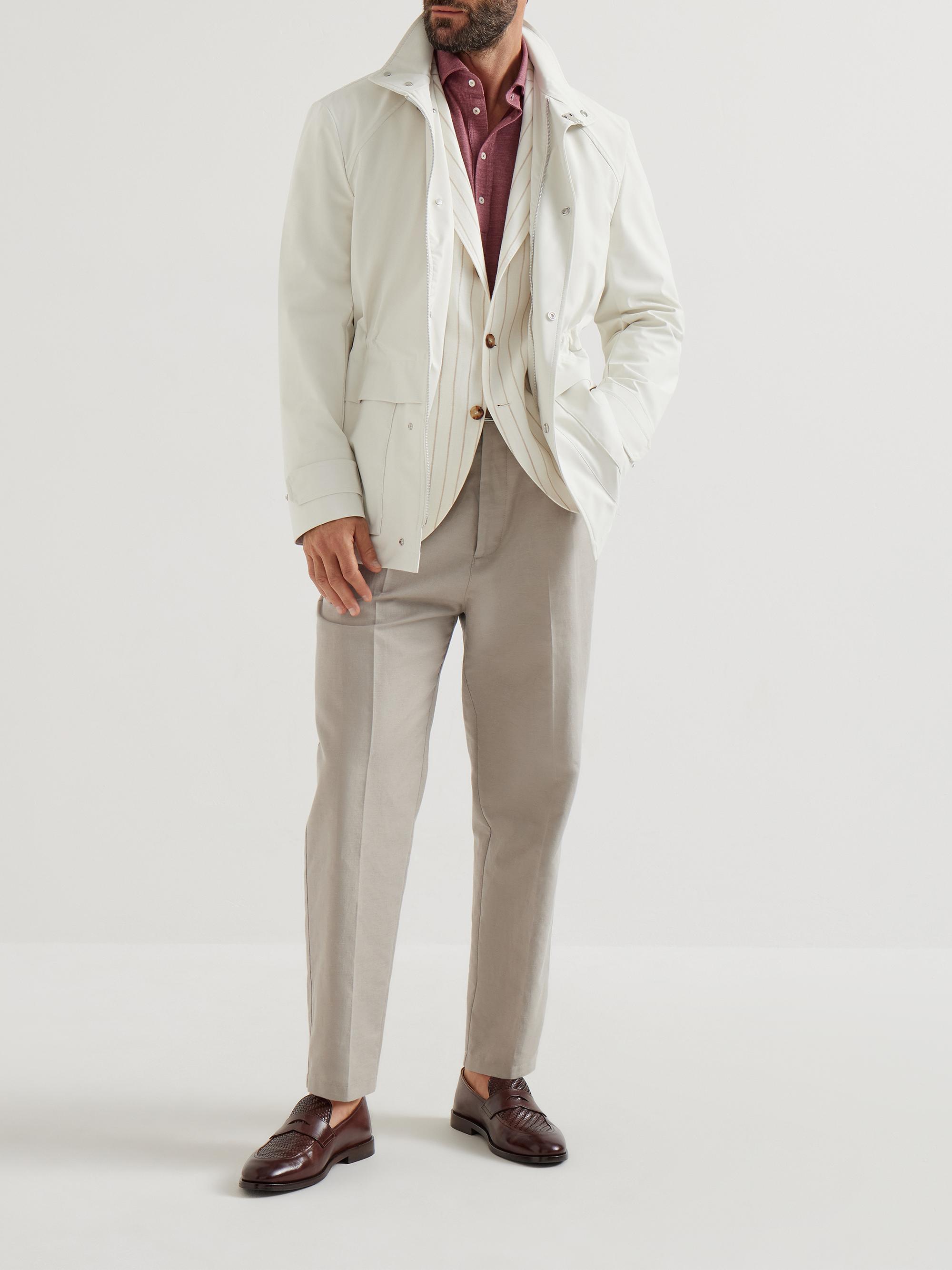 Brunello Cucinelli Bonded Nylon Unlined Field Jacket | Saks Fifth