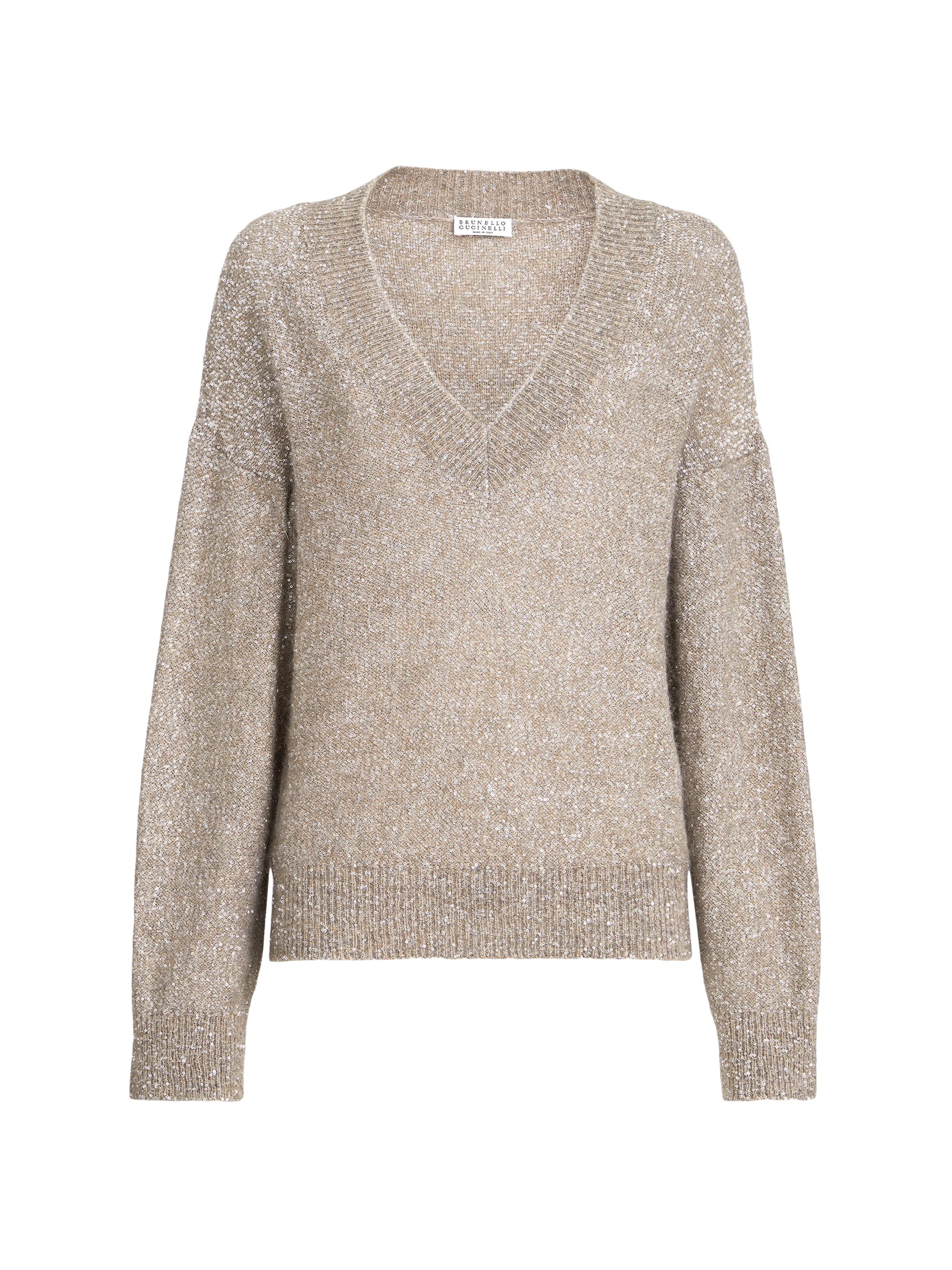 Brunello Cucinelli Linen Dazzling Braids Sweater | Saks Fifth Avenue