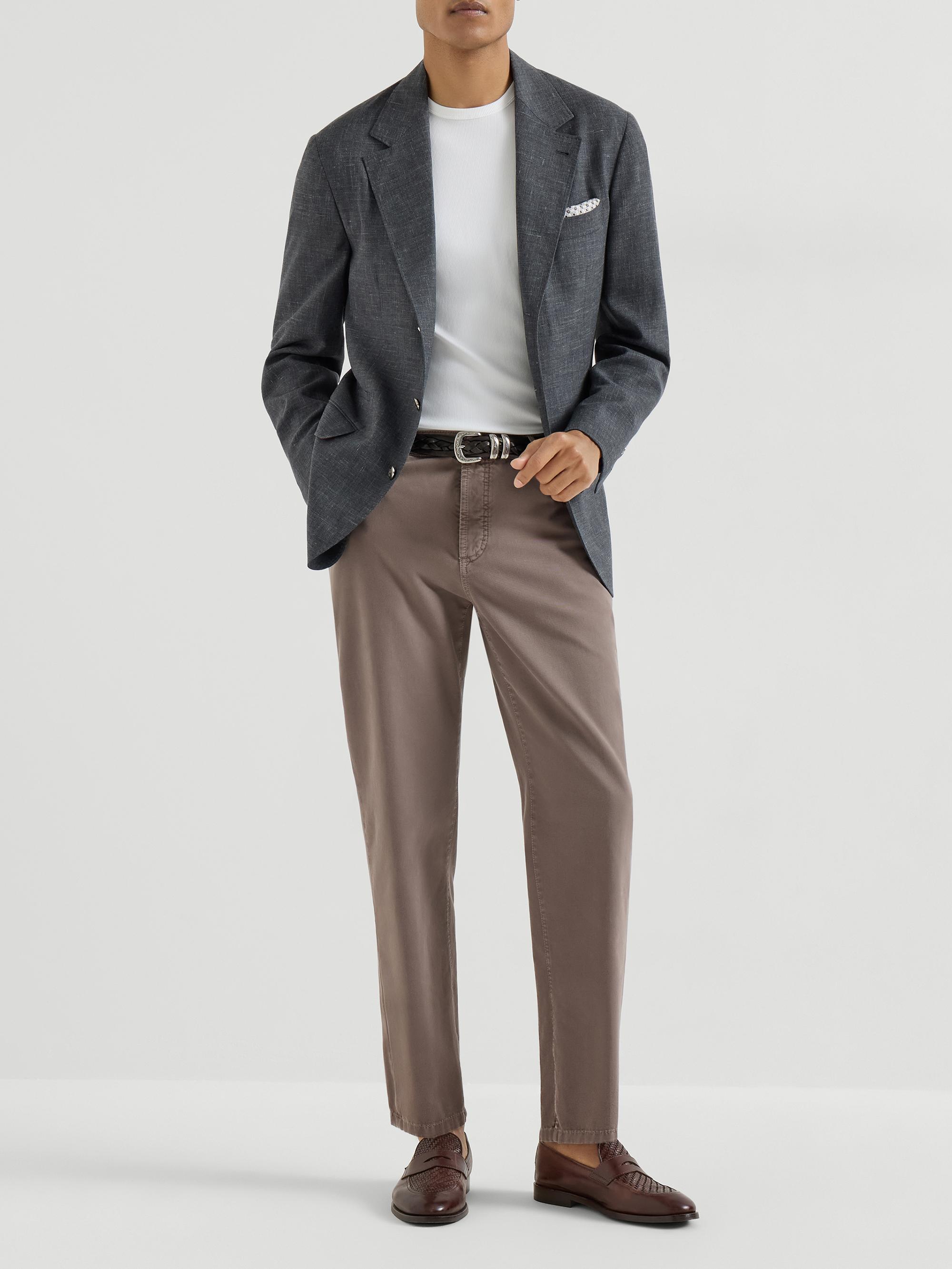 Brunello Cucinelli Garment Dyed Five Pocket Jeans in Twisted